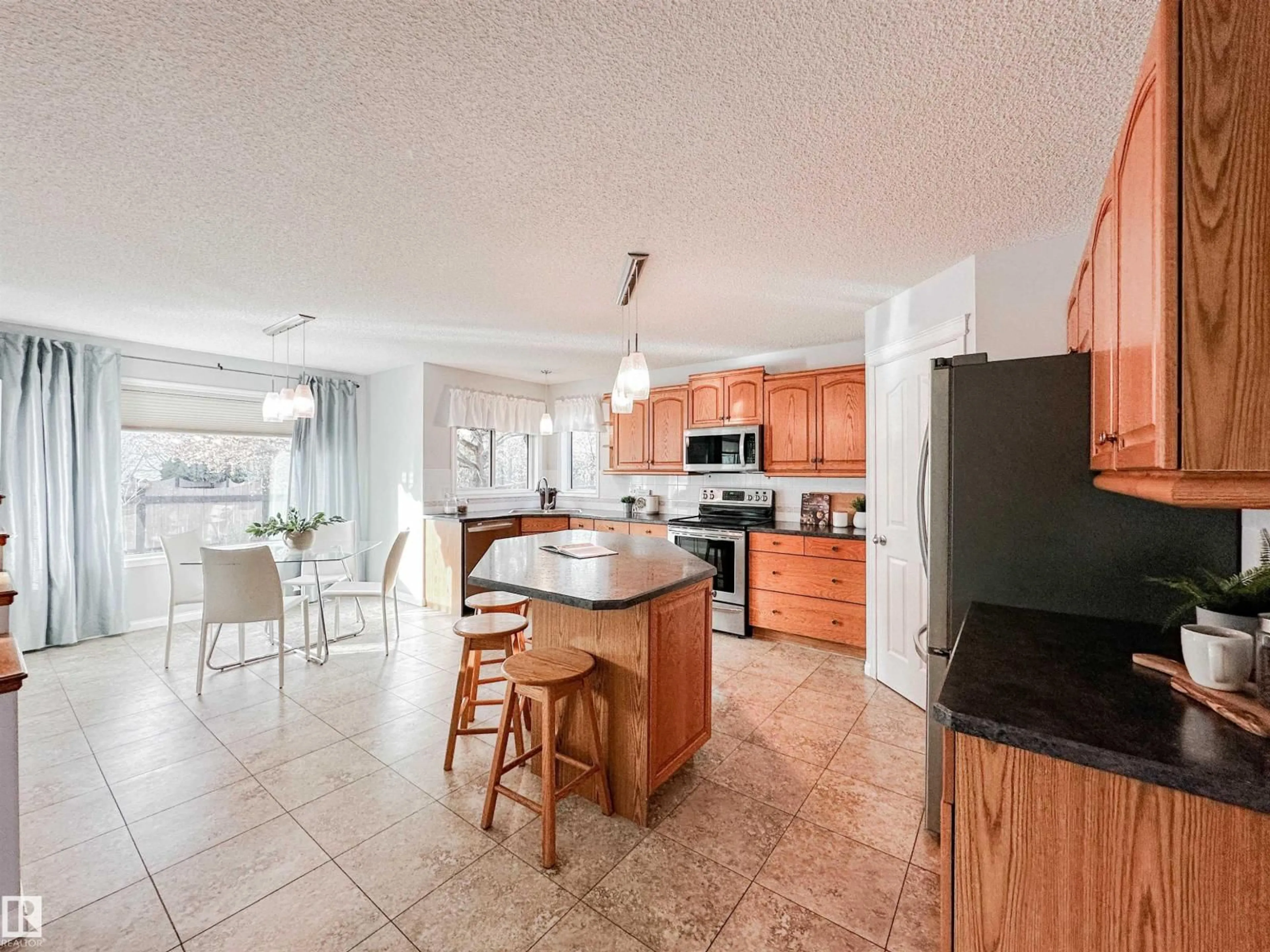 Open concept kitchen, ceramic/tile floor for 85 DUROCHER ST, St. Albert Alberta T8N6G8