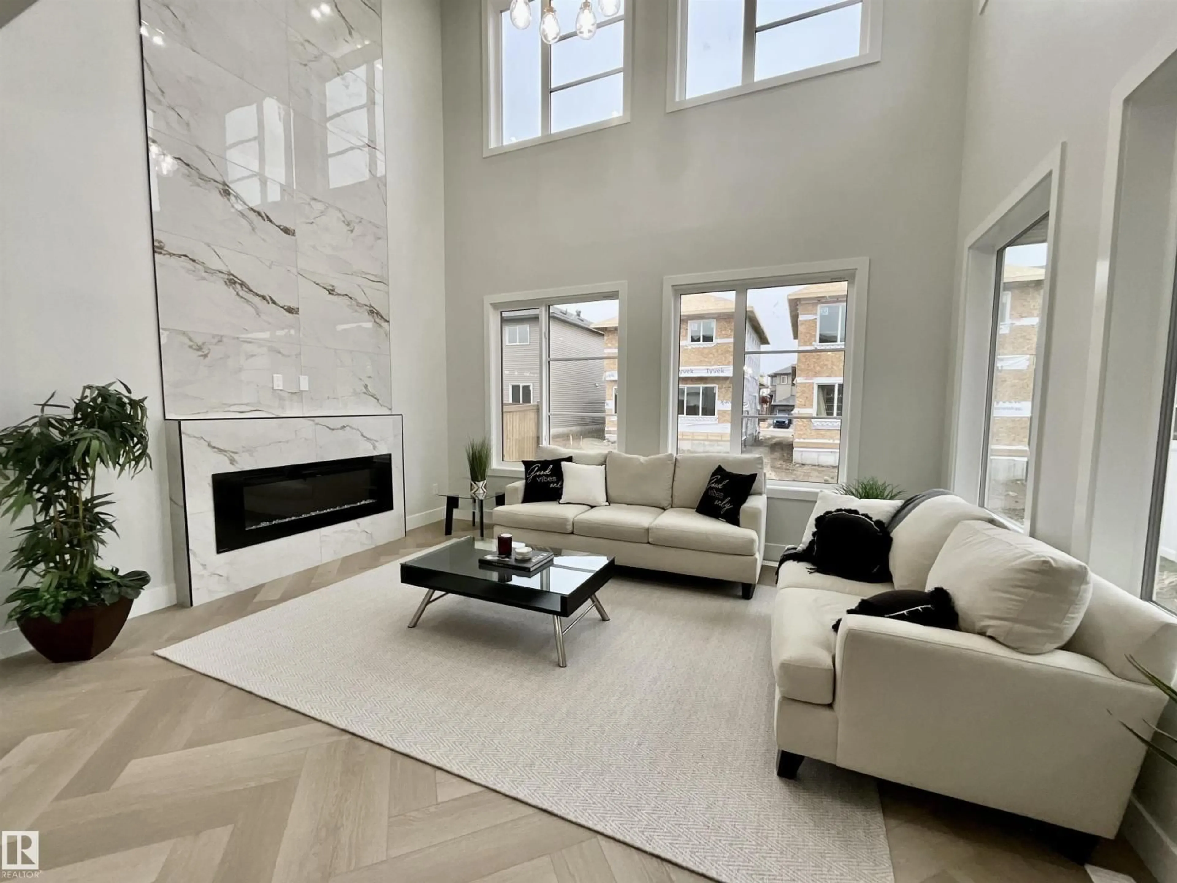 Living room with furniture, unknown for 14 BAKER ST, Ardrossan Alberta T8E0B6