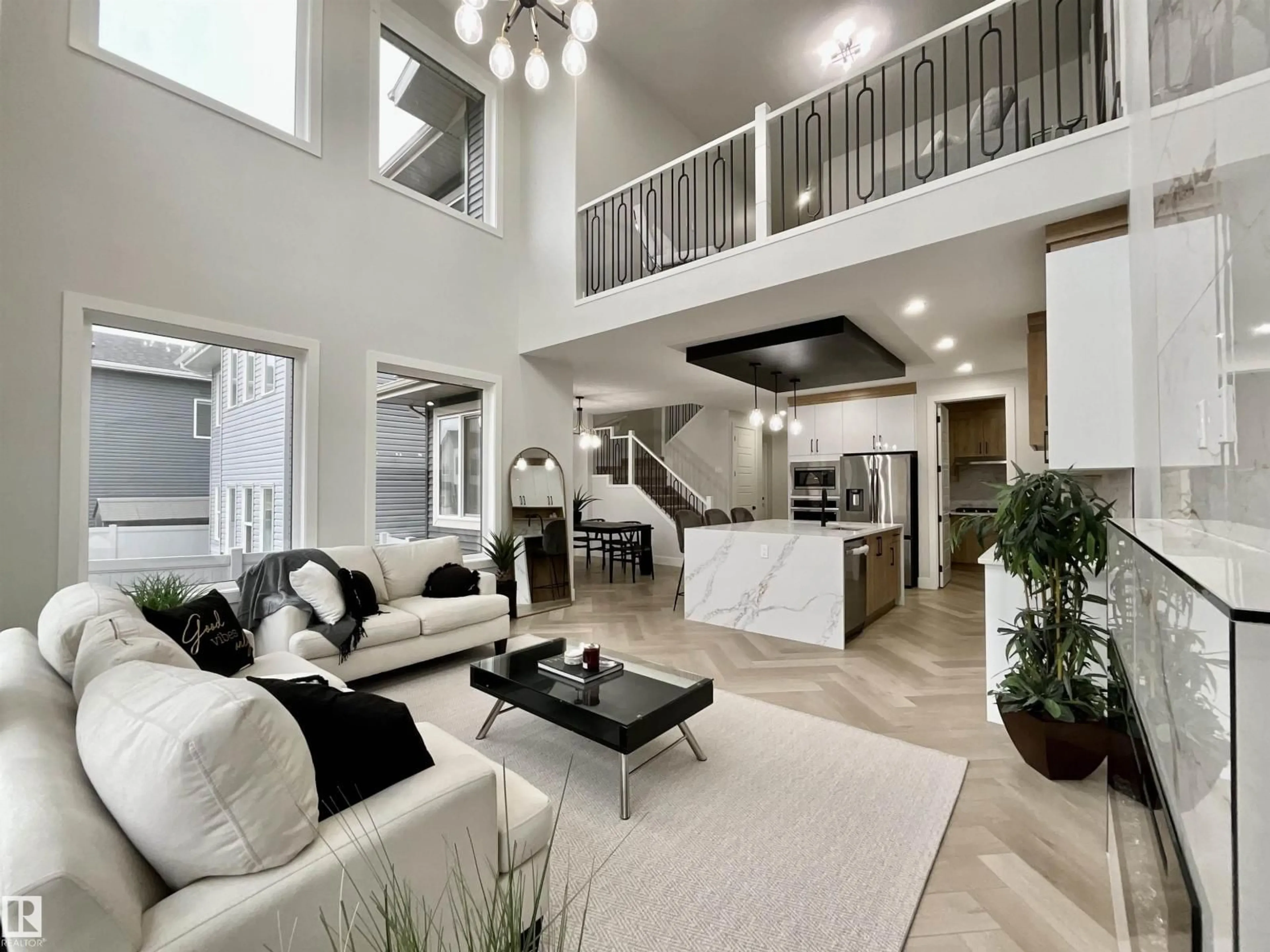 Living room with furniture, unknown for 14 BAKER ST, Ardrossan Alberta T8E0B6