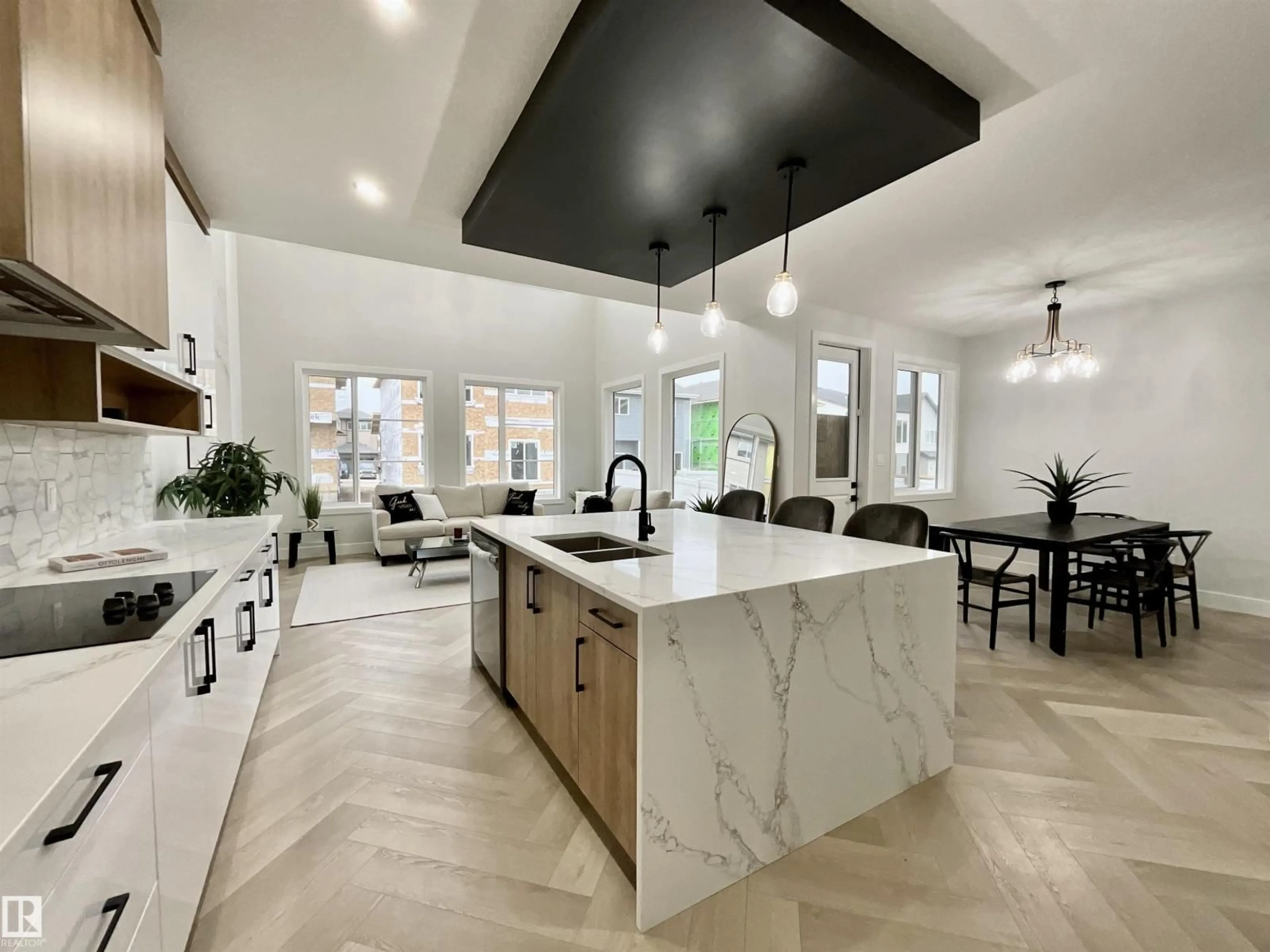 Open concept kitchen, ceramic/tile floor for 14 BAKER ST, Ardrossan Alberta T8E0B6