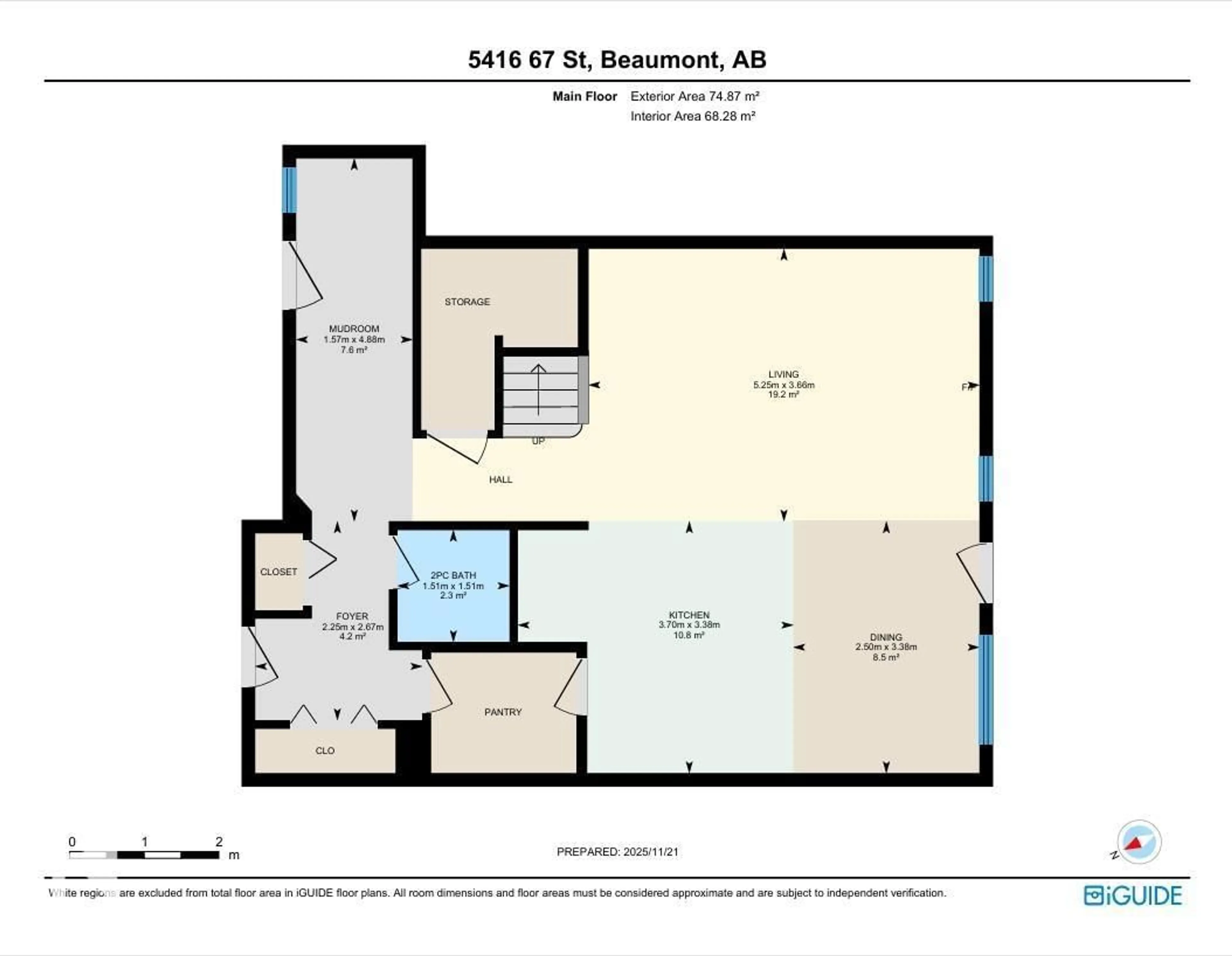 Floor plan for 5416 67 ST, Beaumont Alberta T4X2A2