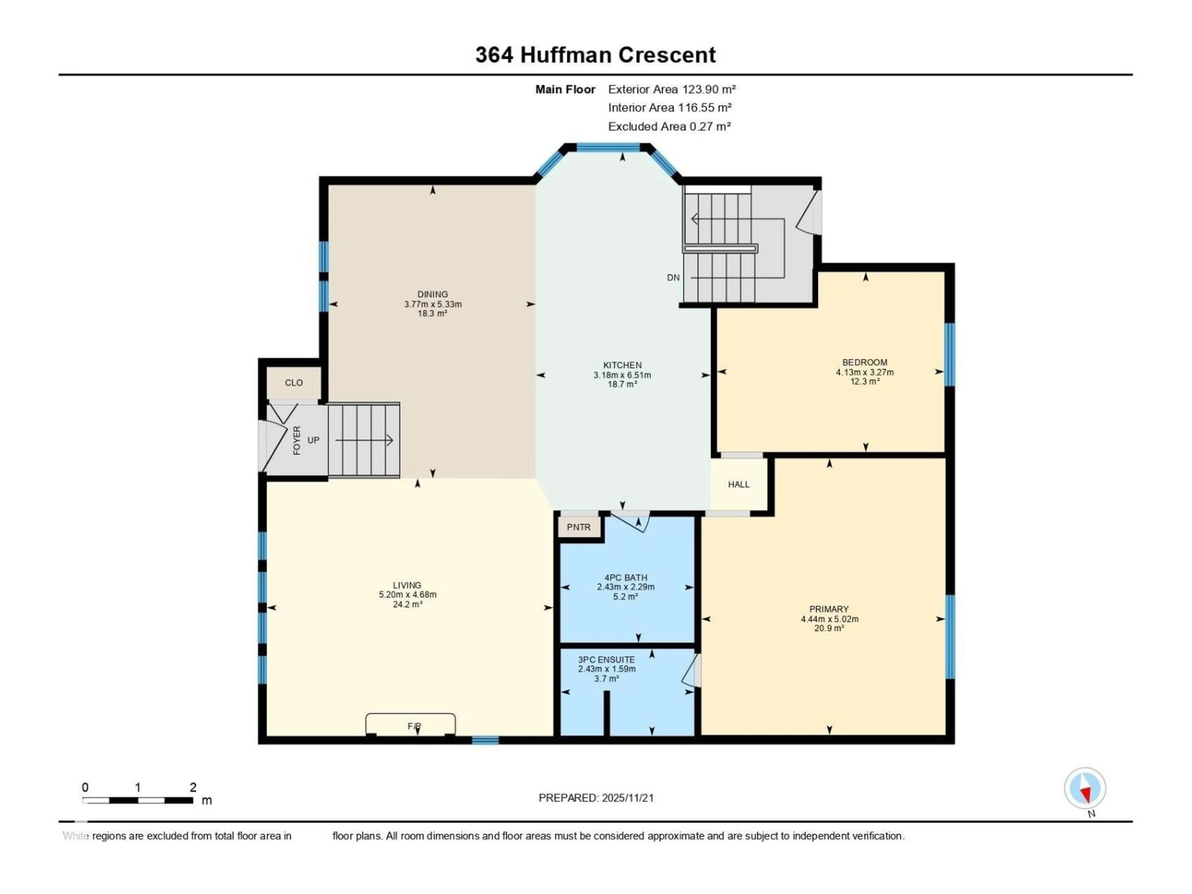 Floor plan for 364 HUFFMAN CR, Edmonton Alberta T5A4C8