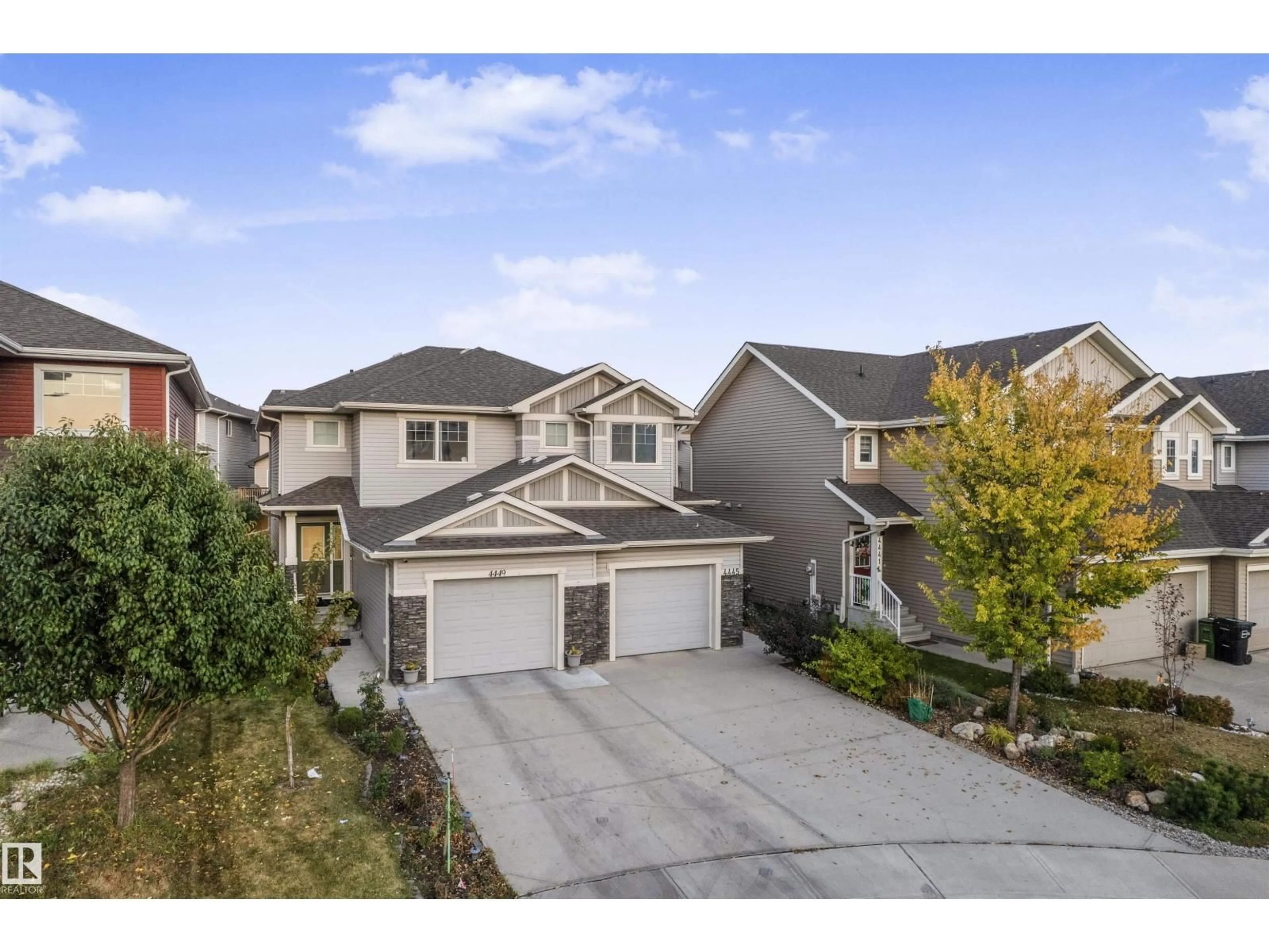 A pic from outside/outdoor area/front of a property/back of a property/a pic from drone, street for 4449 6A ST, Edmonton Alberta T6T0Z7