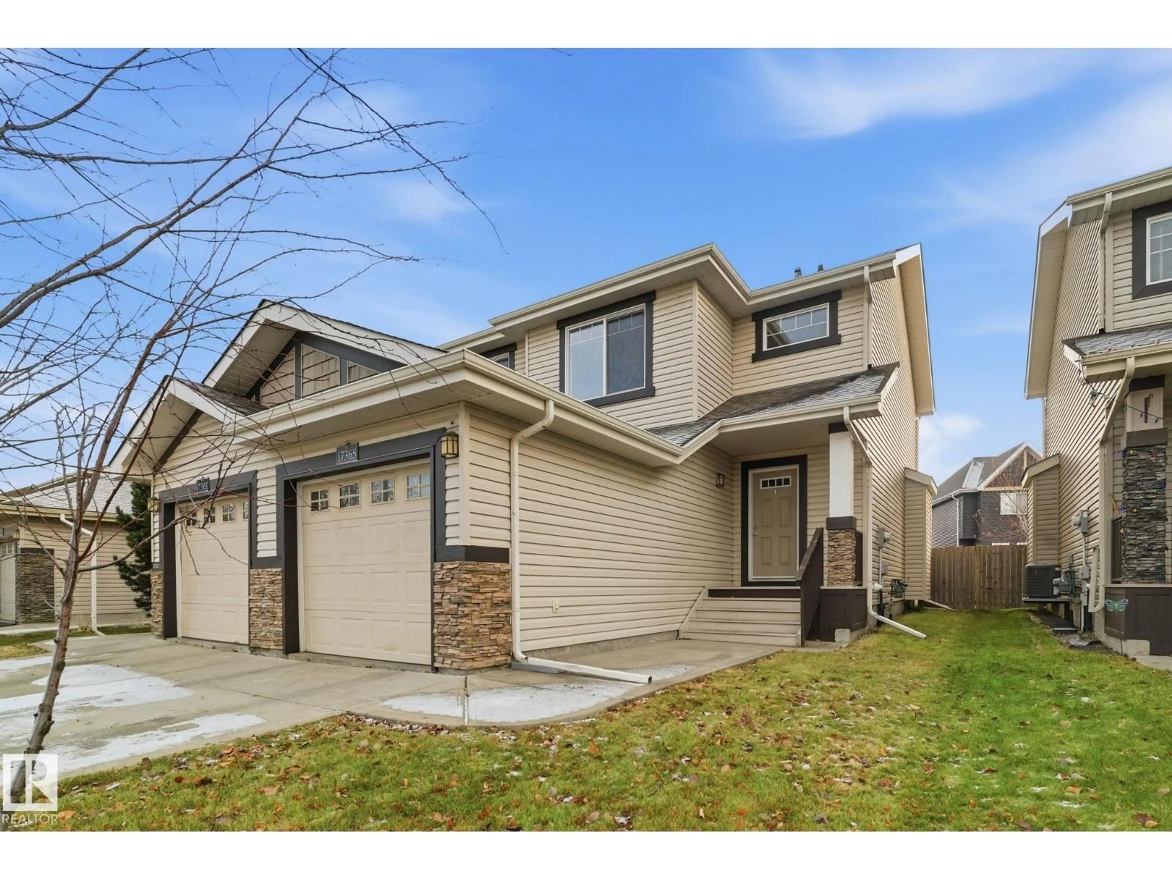 Home with brick exterior material, street for SW - 17365 8A AV, Edmonton Alberta T6W0M8