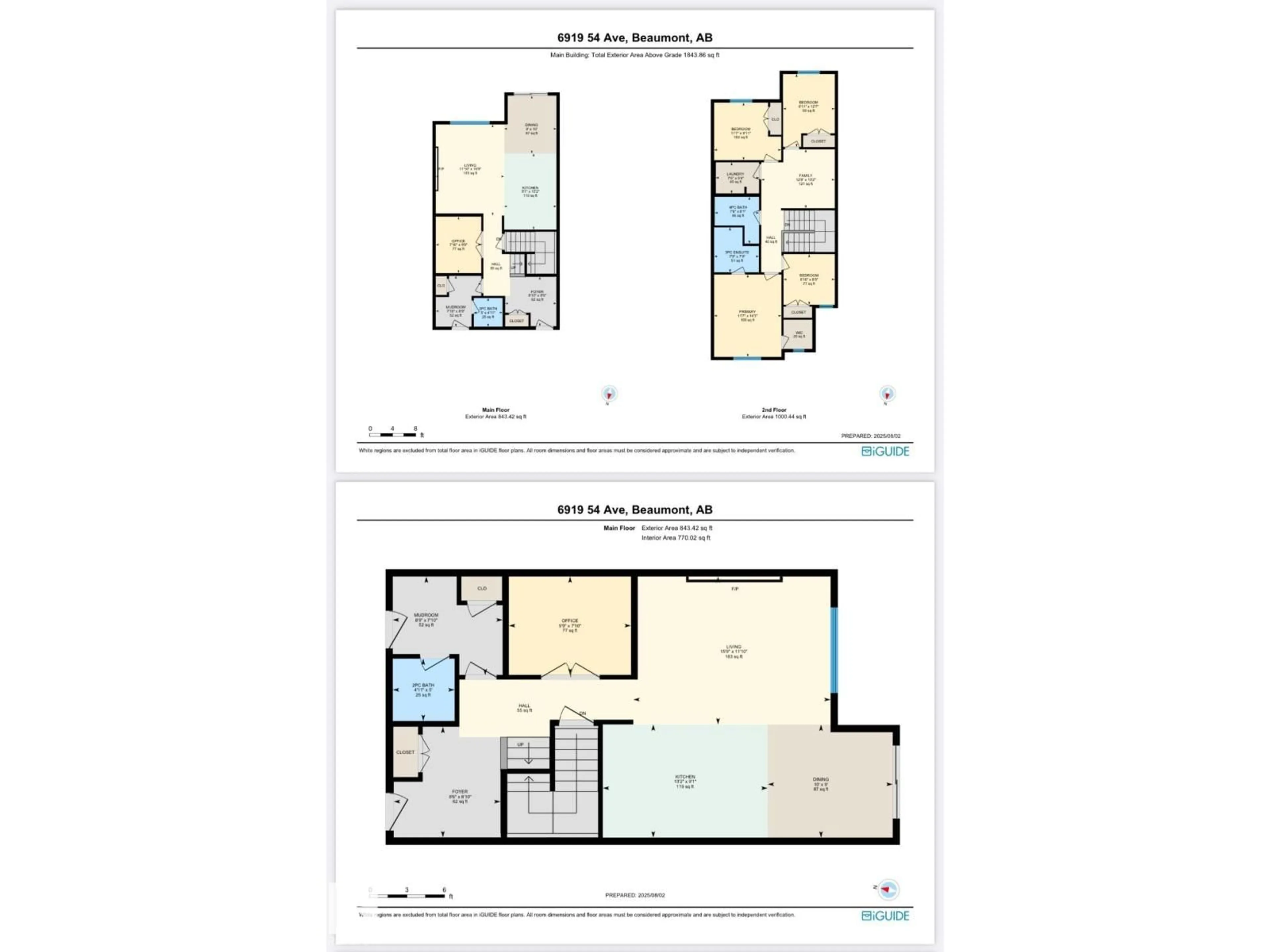Floor plan for 6919 54 AV, Beaumont Alberta T4X2Z7