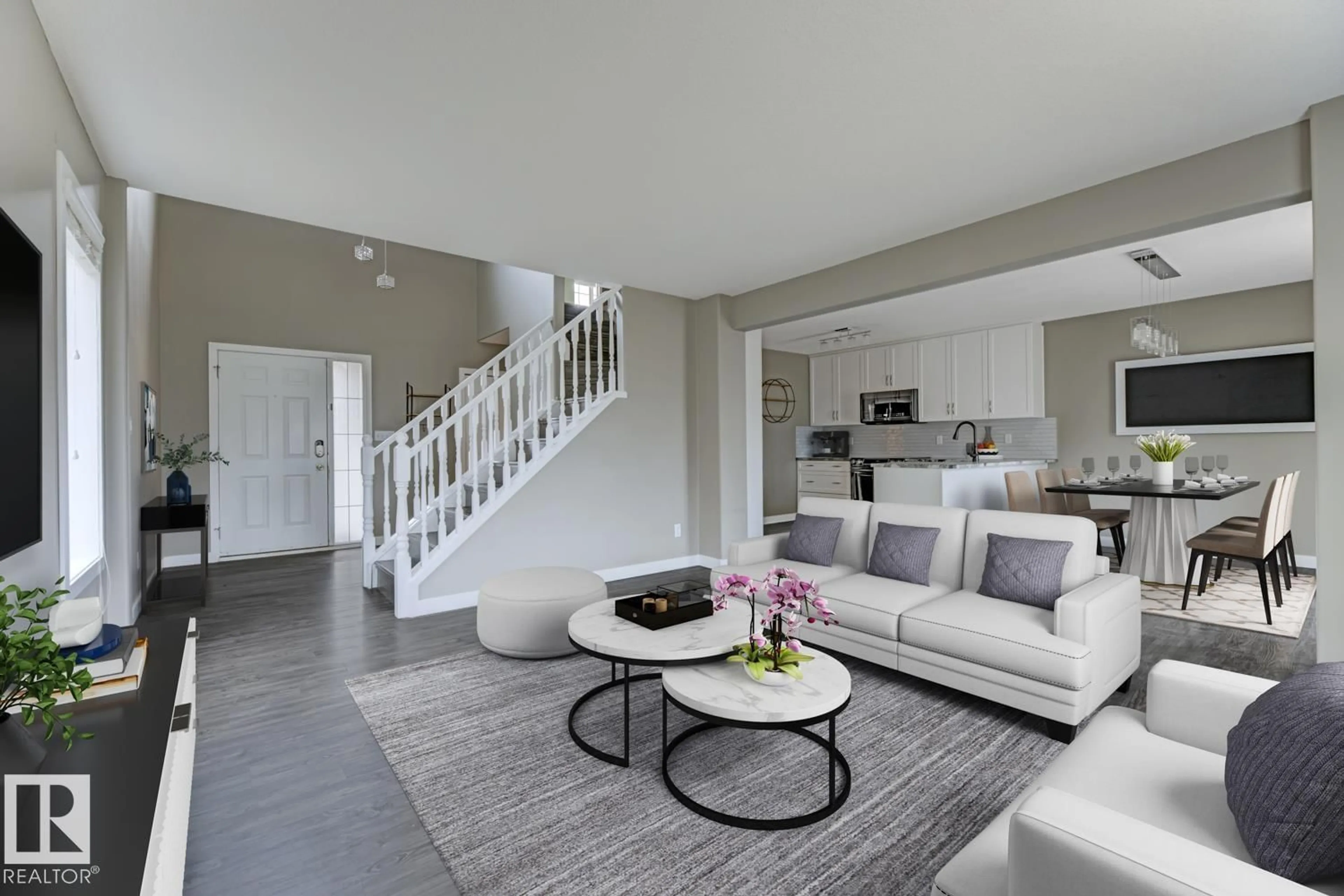 Living room with furniture, unknown for 402 FOXBORO WY, Sherwood Park Alberta T8A6K4