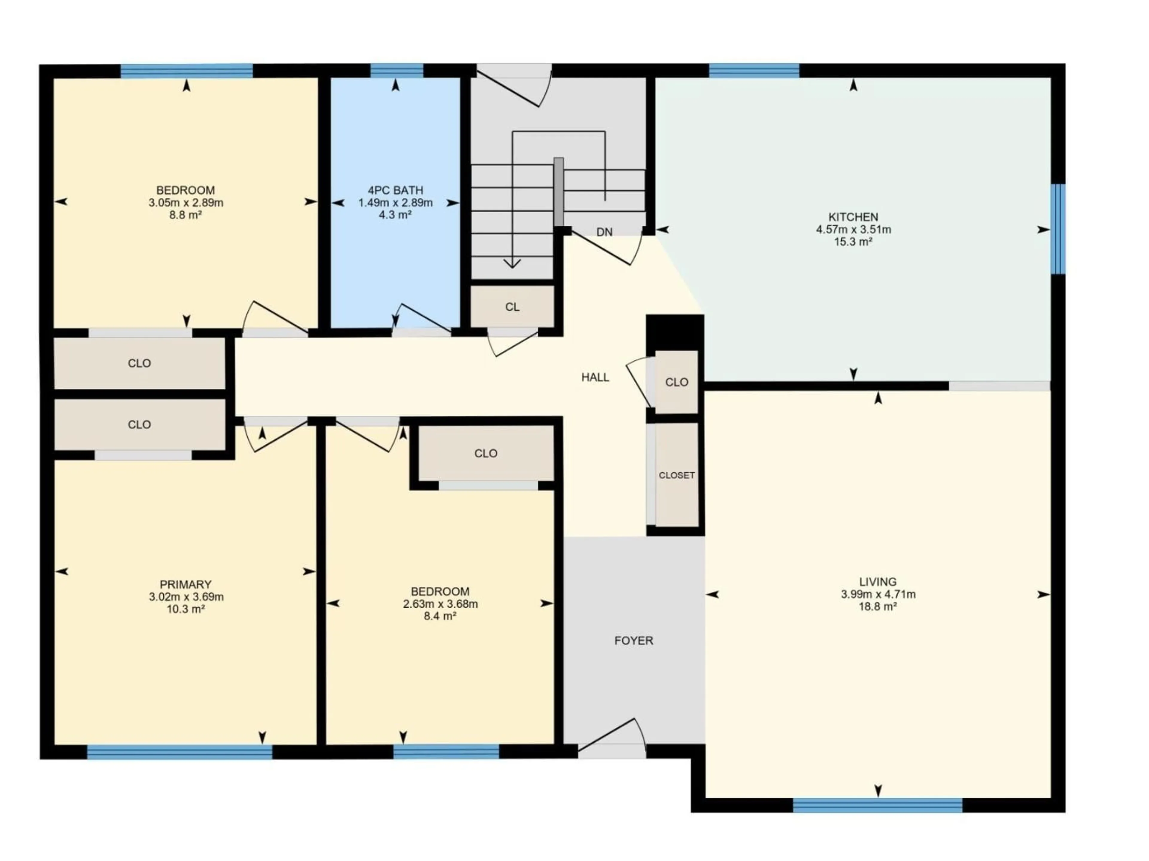 Floor plan for 5924 152A AV, Edmonton Alberta T5A1X7