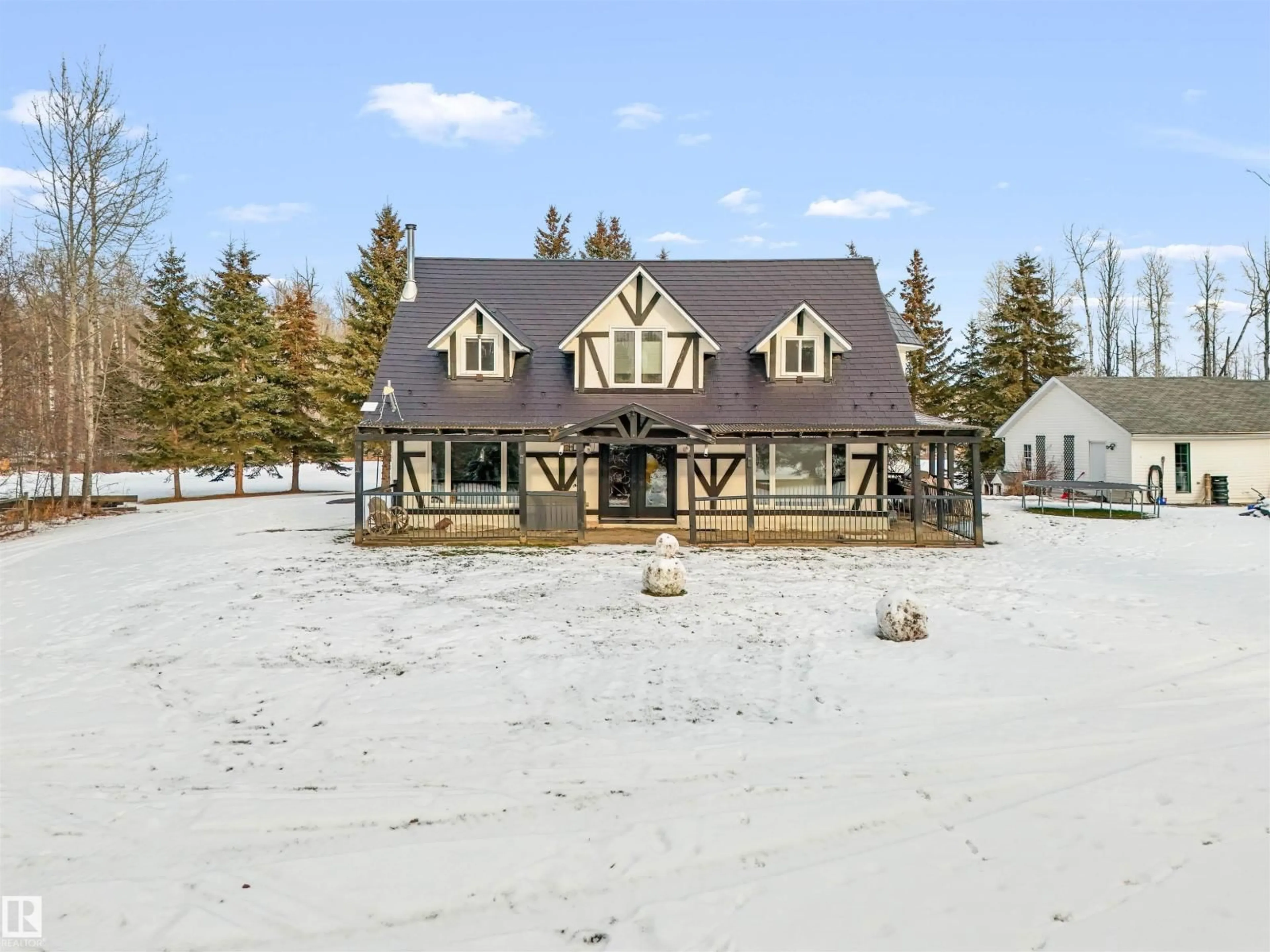 A pic from outside/outdoor area/front of a property/back of a property/a pic from drone, unknown for 75042 TWP ROAD 464, Rural Wetaskiwin County Alberta T0C0A0