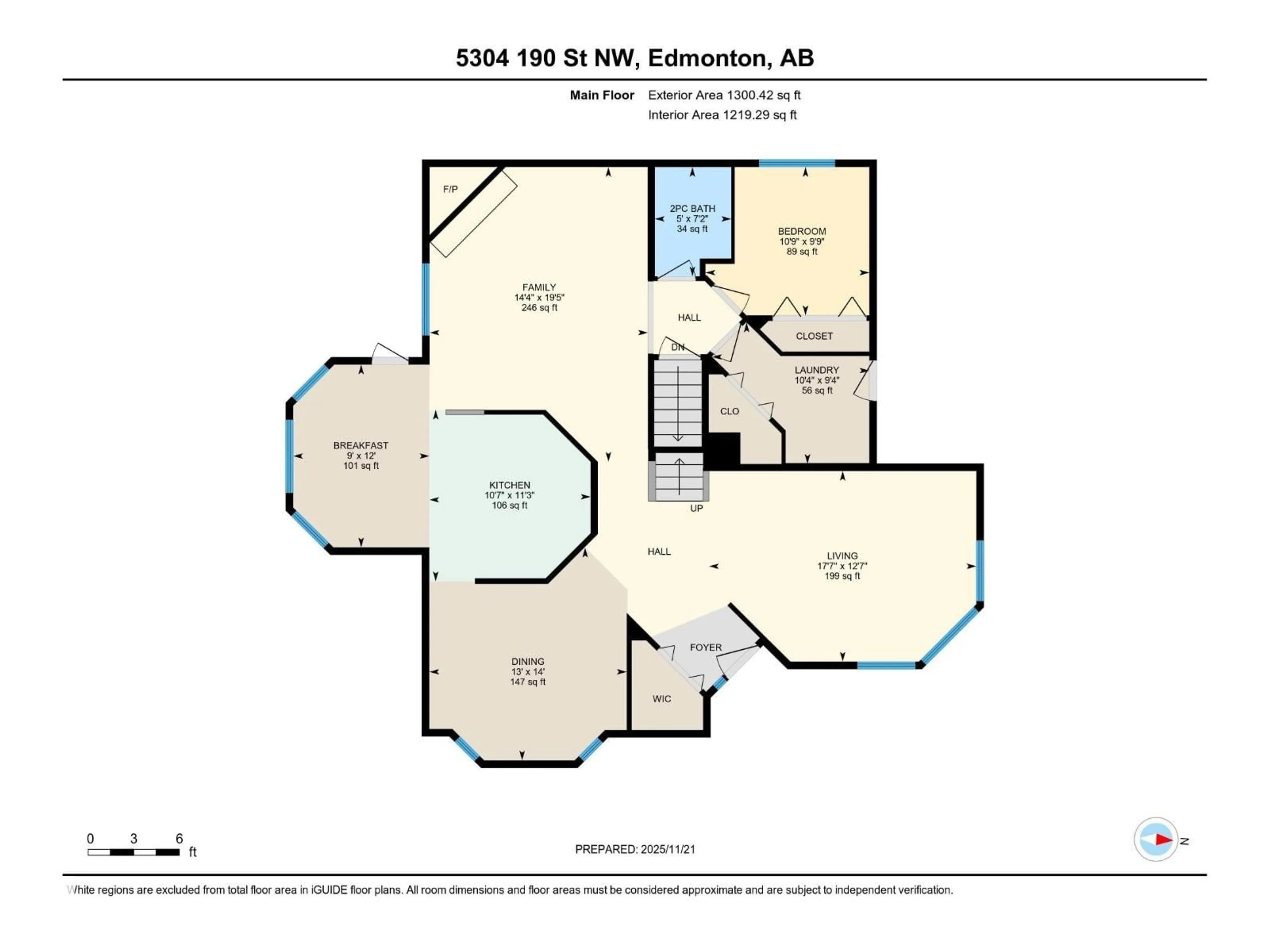 Floor plan for 5304 190 ST, Edmonton Alberta T6M2L2