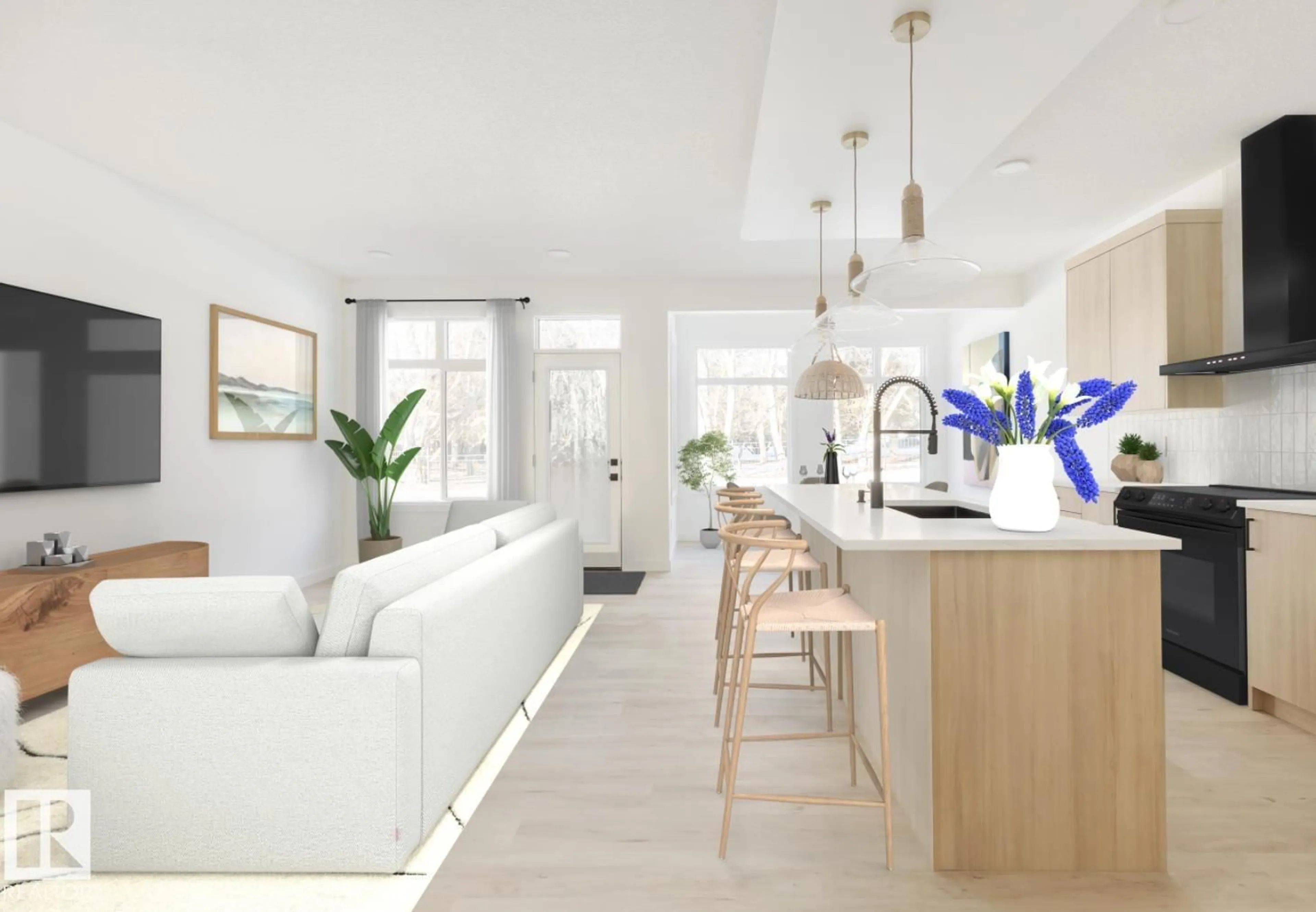 Open concept kitchen, unknown for SW - 8223 KIRIAK LO, Edmonton Alberta T6W5S2