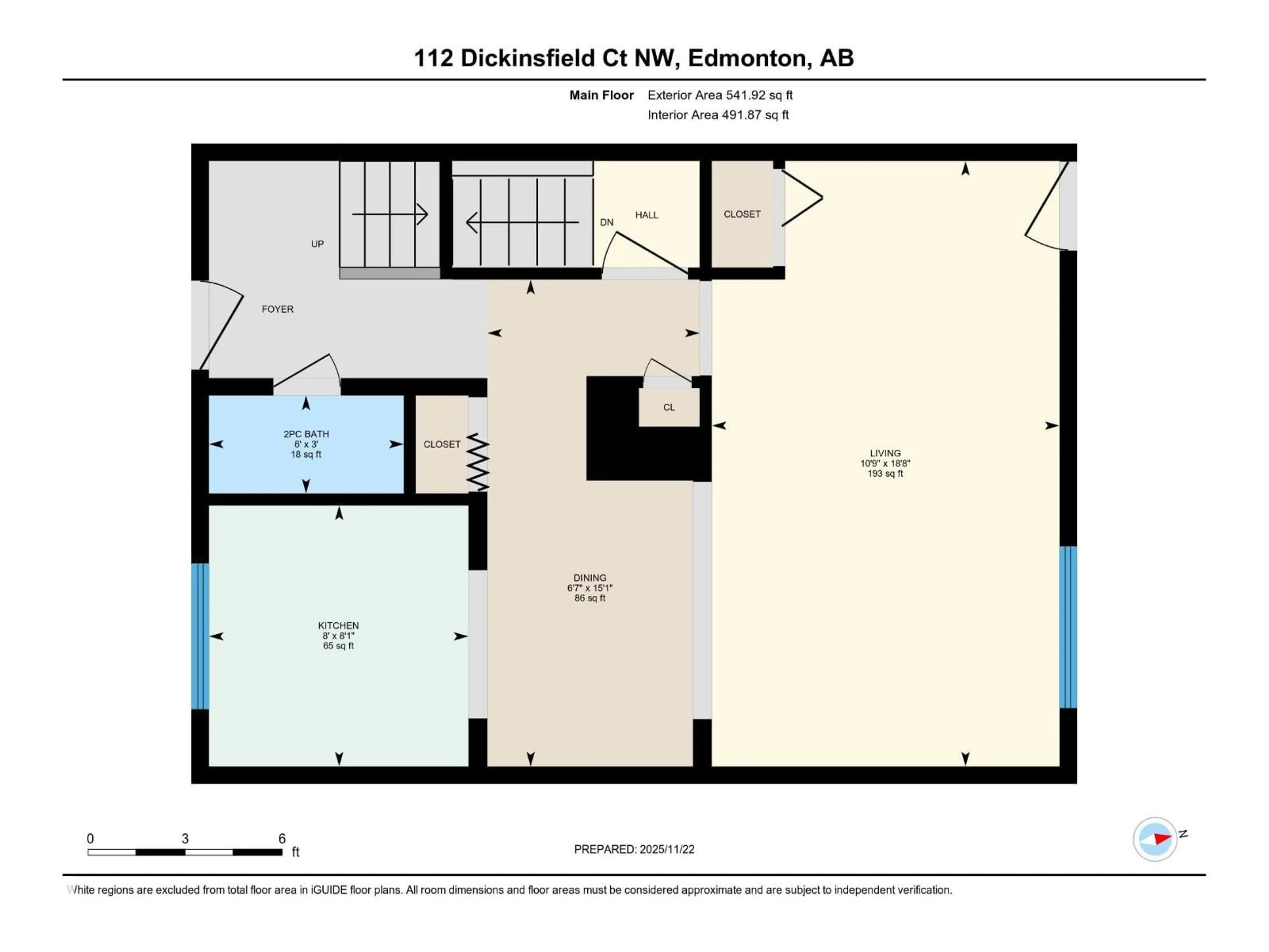 Floor plan for NW NW - 112 DICKINSFIELD CO, Edmonton Alberta T5E5V8