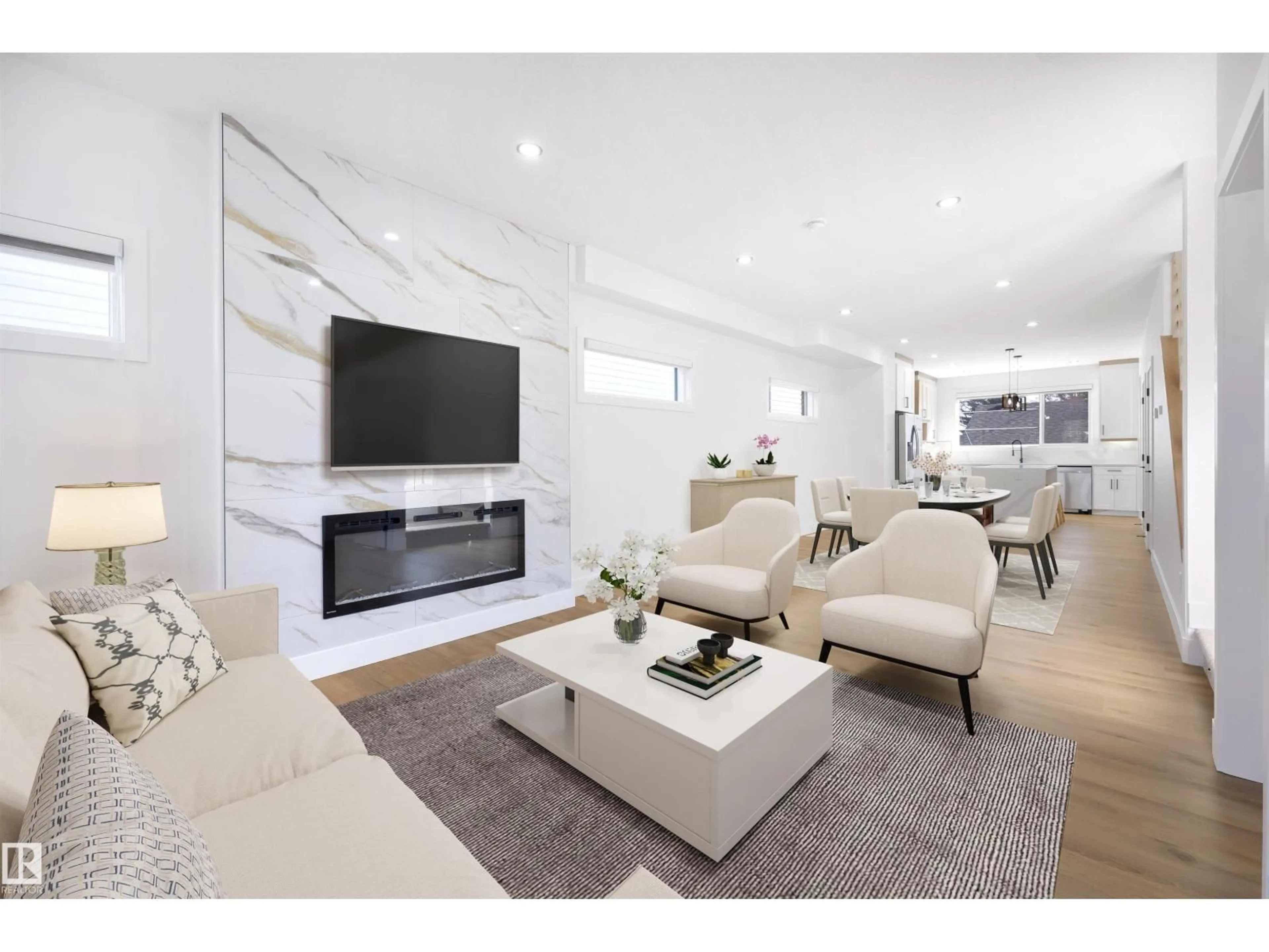 Living room with furniture, unknown for NW - 10711 52 ST, Edmonton Alberta T6A2H1