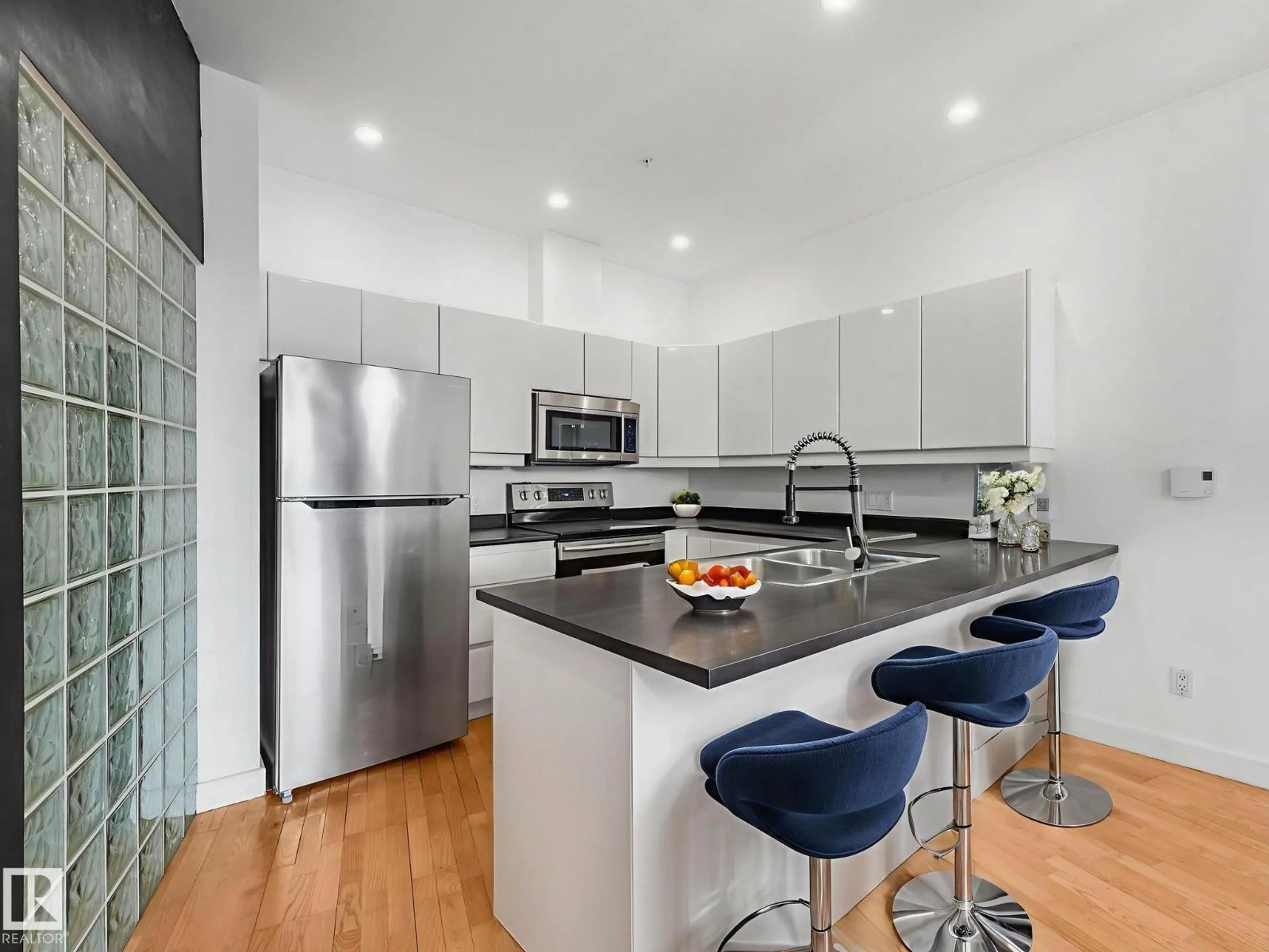 Open concept kitchen, unknown for 105 - 11415 100 AV, Edmonton Alberta T5K0J5