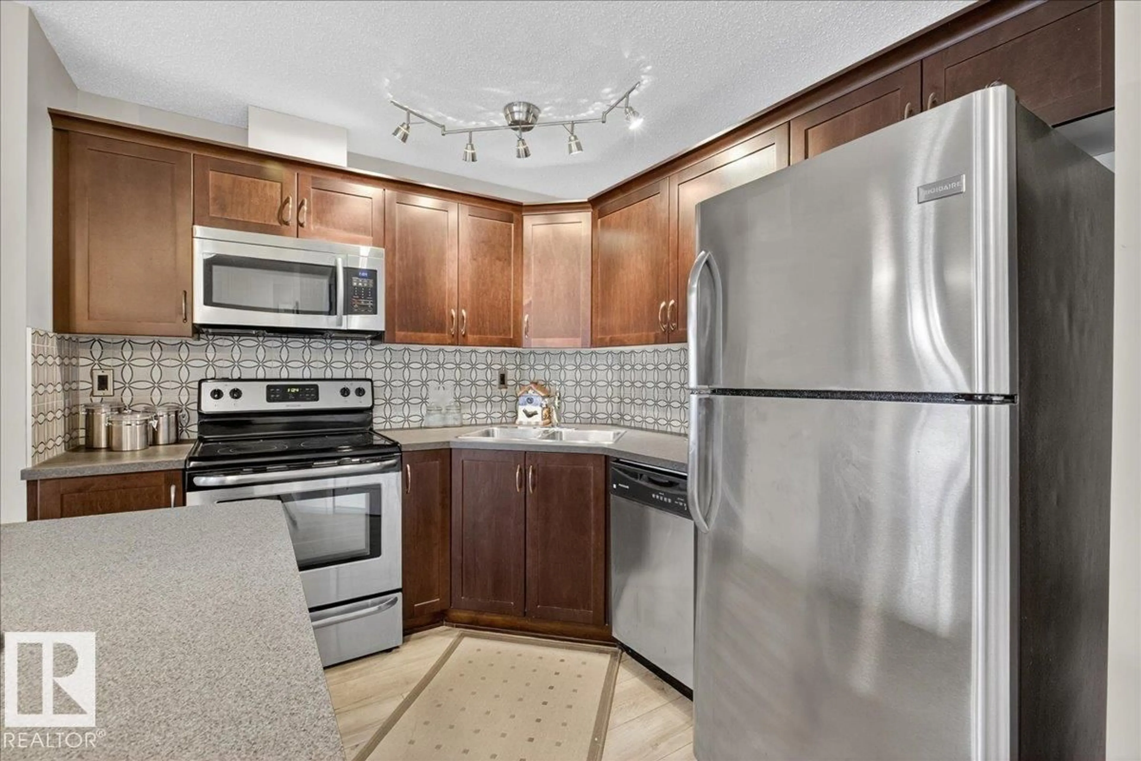Standard kitchen, ceramic/tile floor for 396 - 120 SILVER BERRY RD, Edmonton Alberta T6T0H1