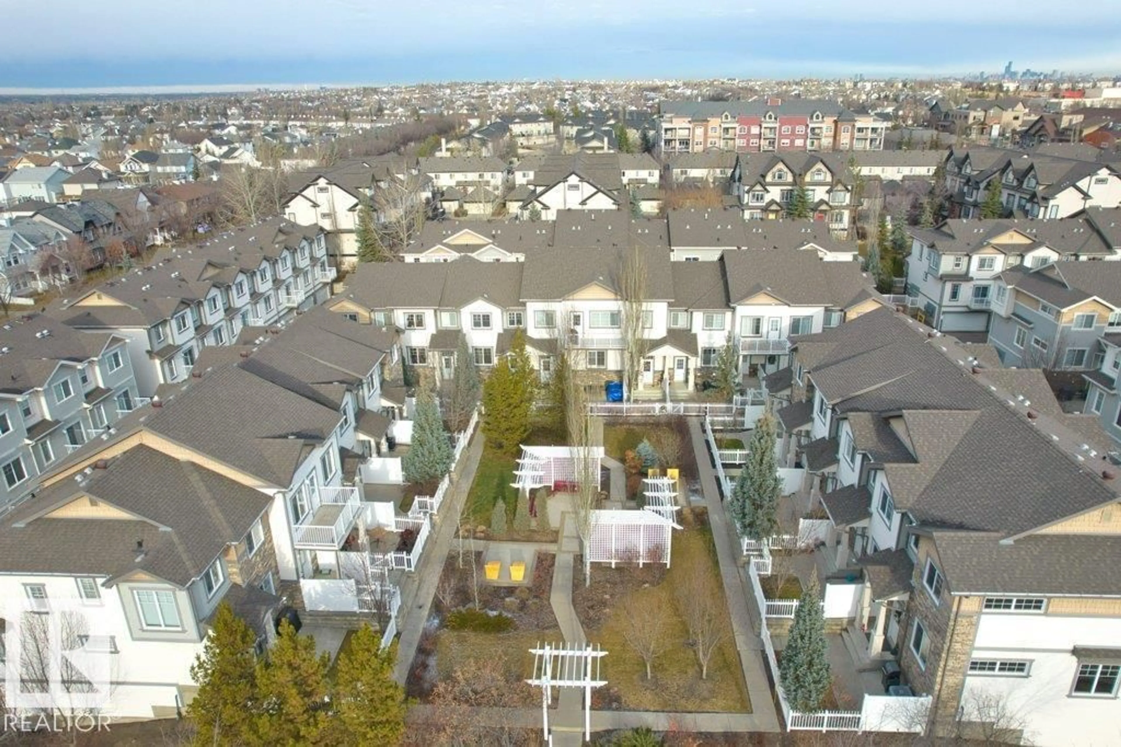 A pic from outside/outdoor area/front of a property/back of a property/a pic from drone, city buildings view from balcony for 24 - 4850 TERWILLEGAR CM NW, Edmonton Alberta T6R0T6