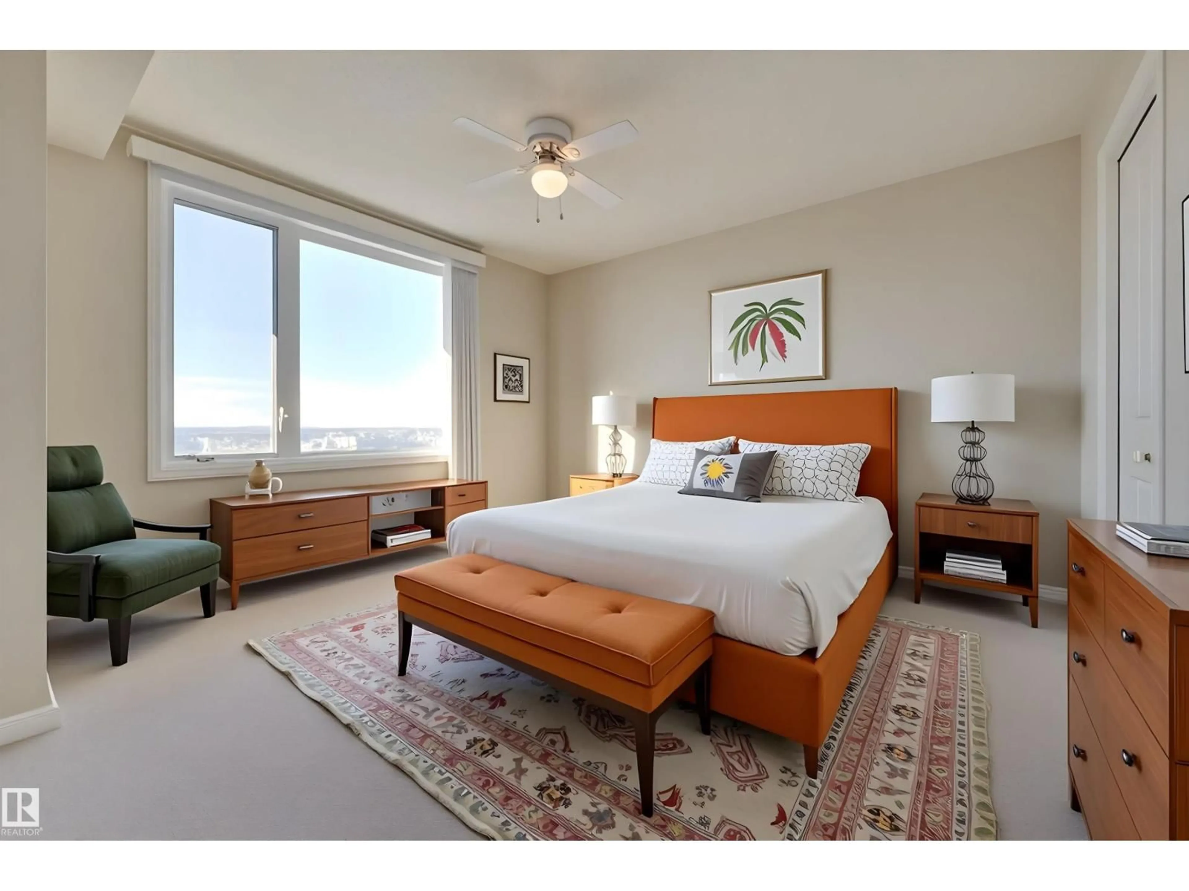 Bedroom with bed, unknown for 10303 - 1807 105 ST NW, Edmonton Alberta T5J5G3