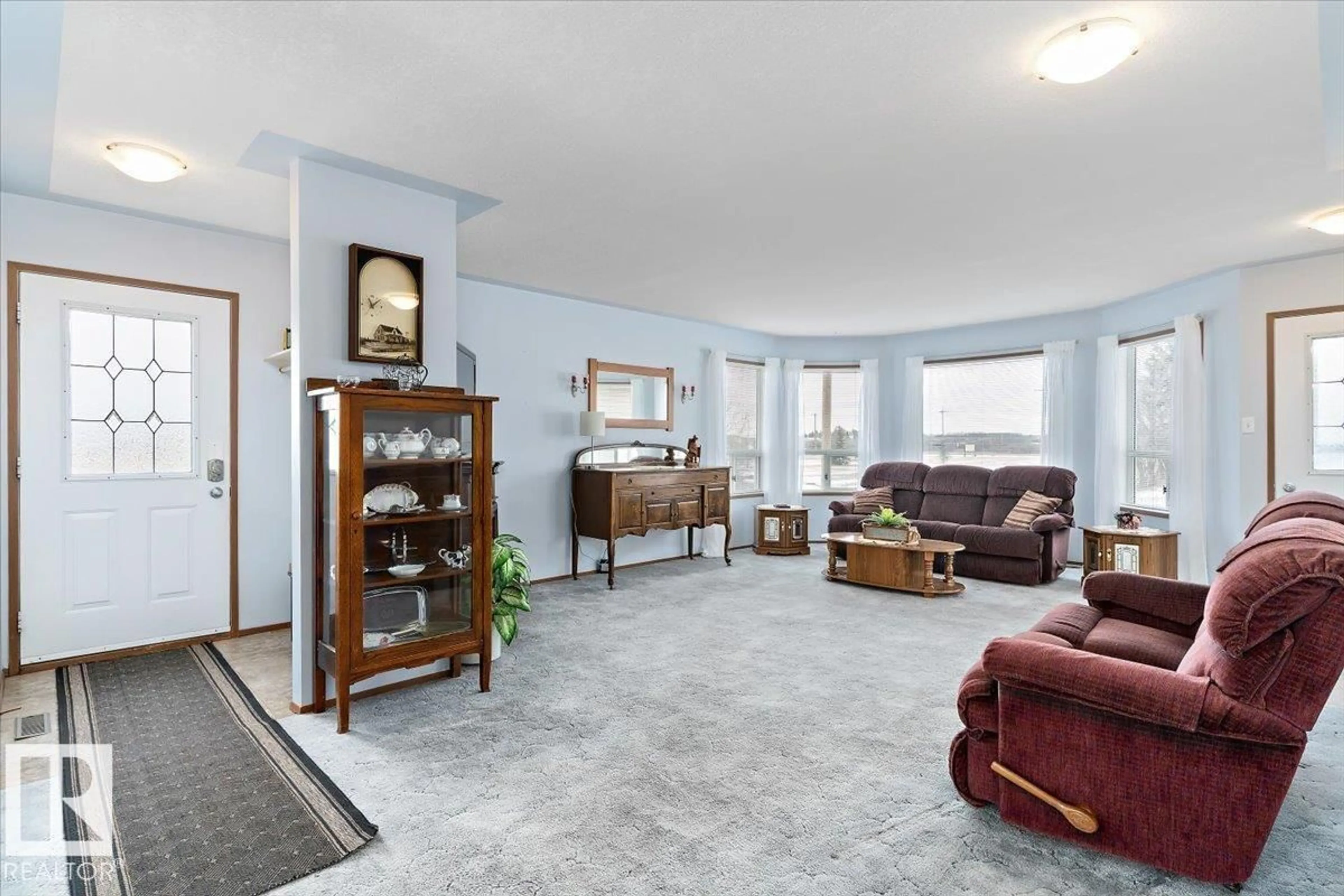 Living room with furniture, unknown for 4804 52 AV, Tofield Alberta T0B4J0