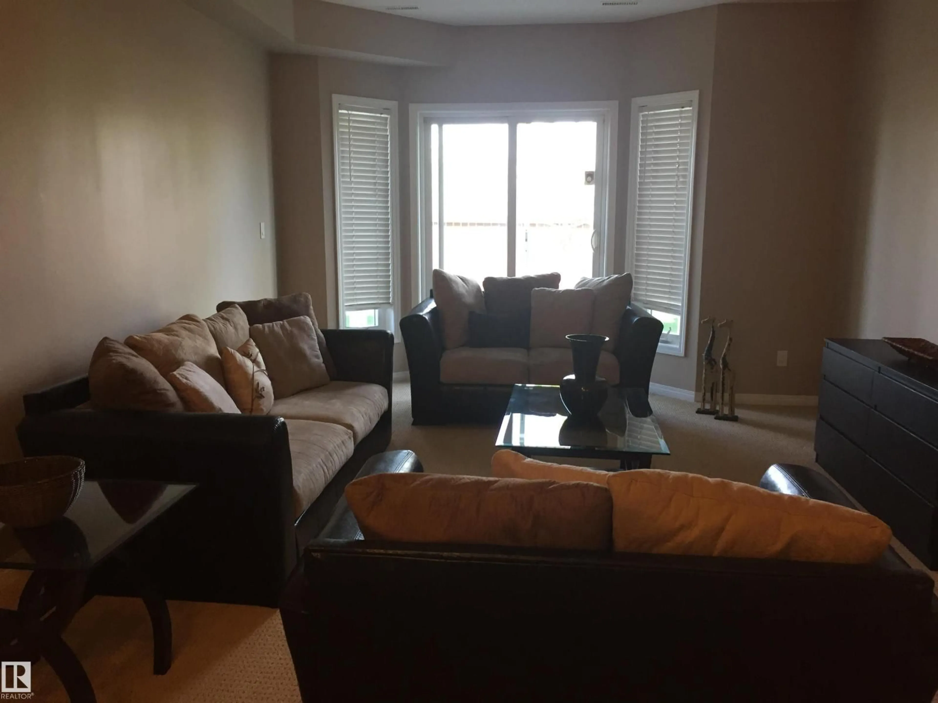 Living room with furniture, unknown for #111 - 4316 139 AV, Edmonton Alberta T5Y0L1