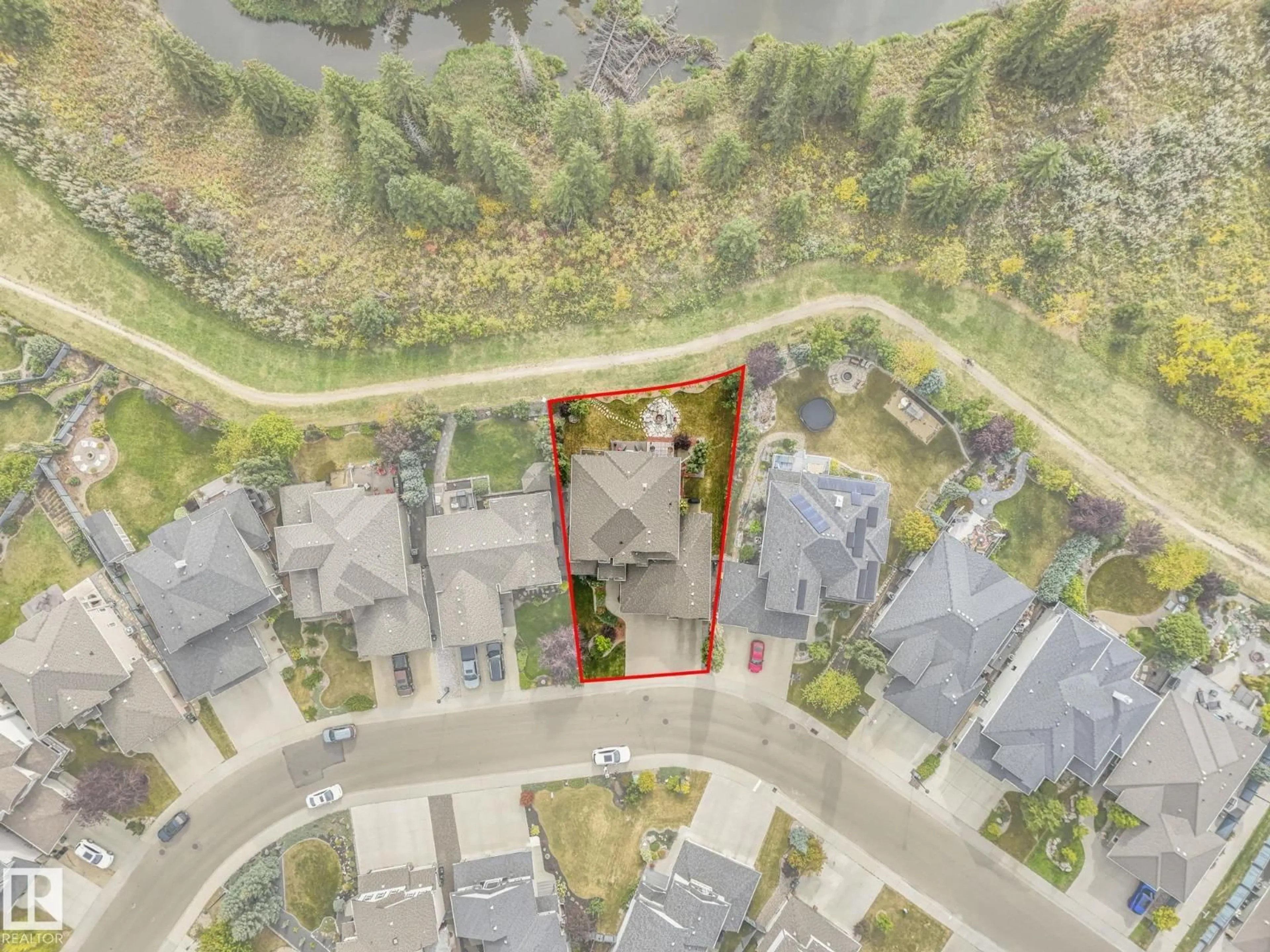 A pic from outside/outdoor area/front of a property/back of a property/a pic from drone, city buildings view from balcony for 2441 BOWEN WD, Edmonton Alberta T6W0E8