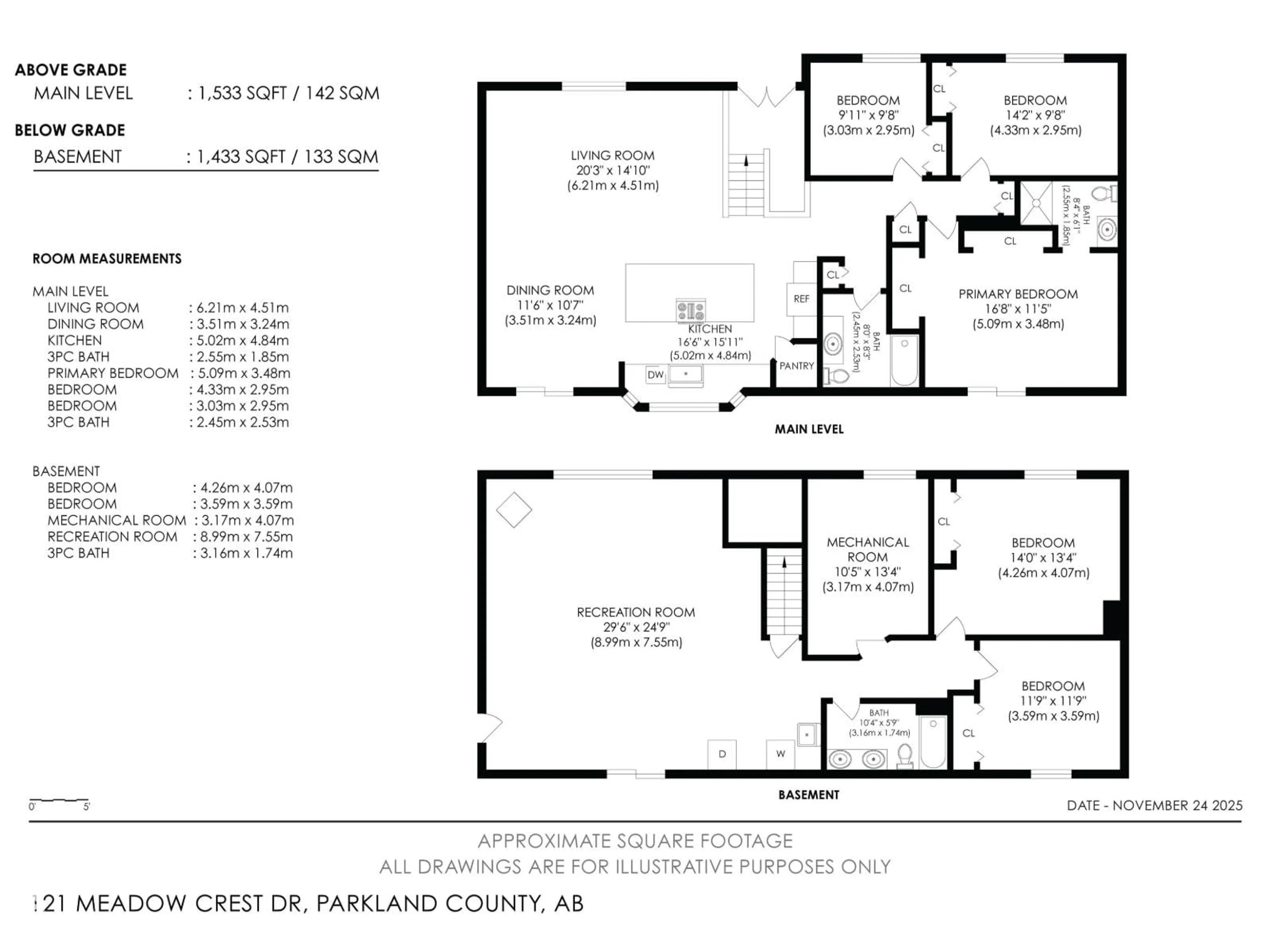 Floor plan for 121 TWP ROAD 514 ROAD, Rural Parkland County Alberta T7Y1G6