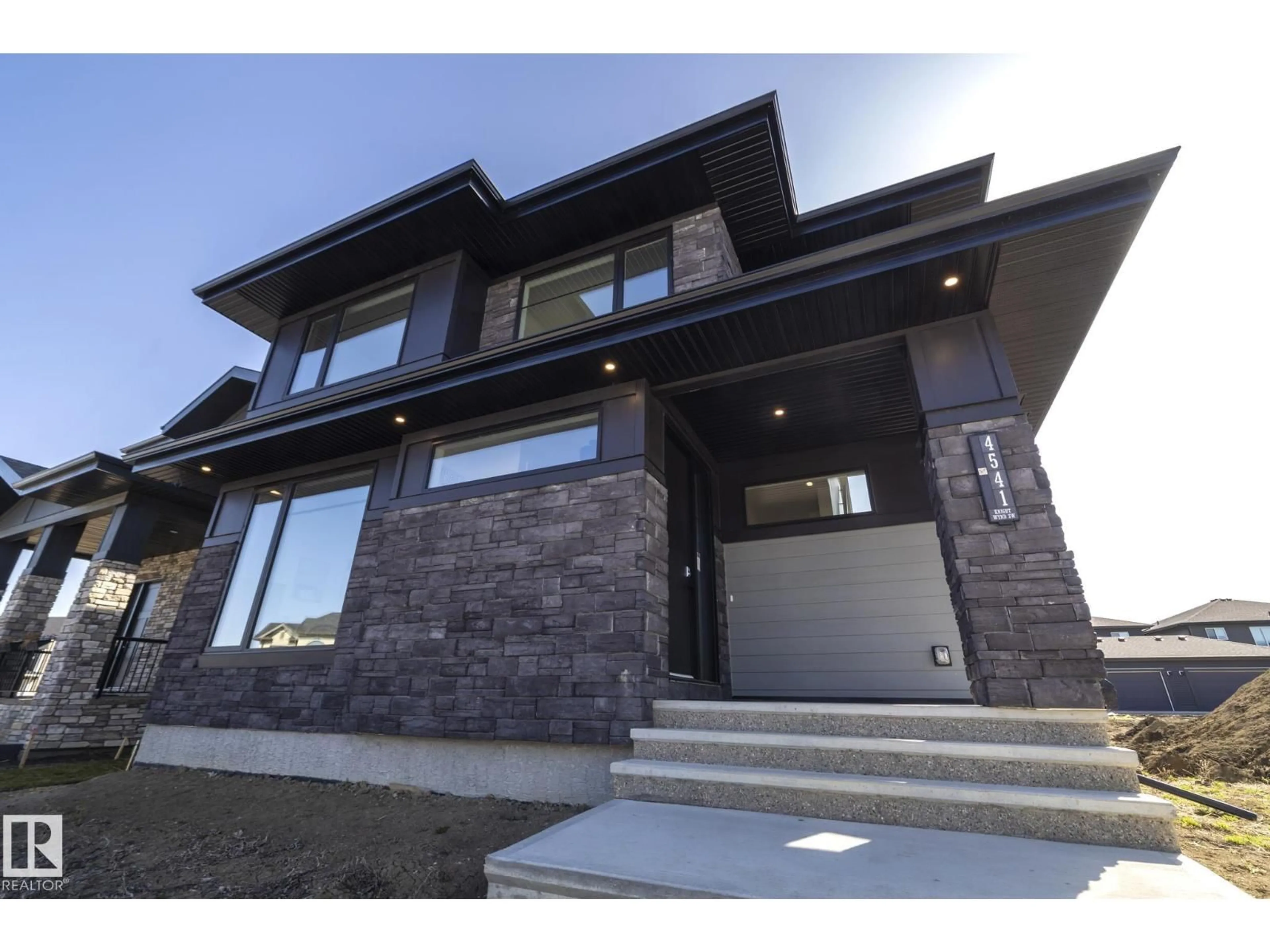 Home with brick exterior material, street for 4541 KNIGHT WD, Edmonton Alberta T6W4B7
