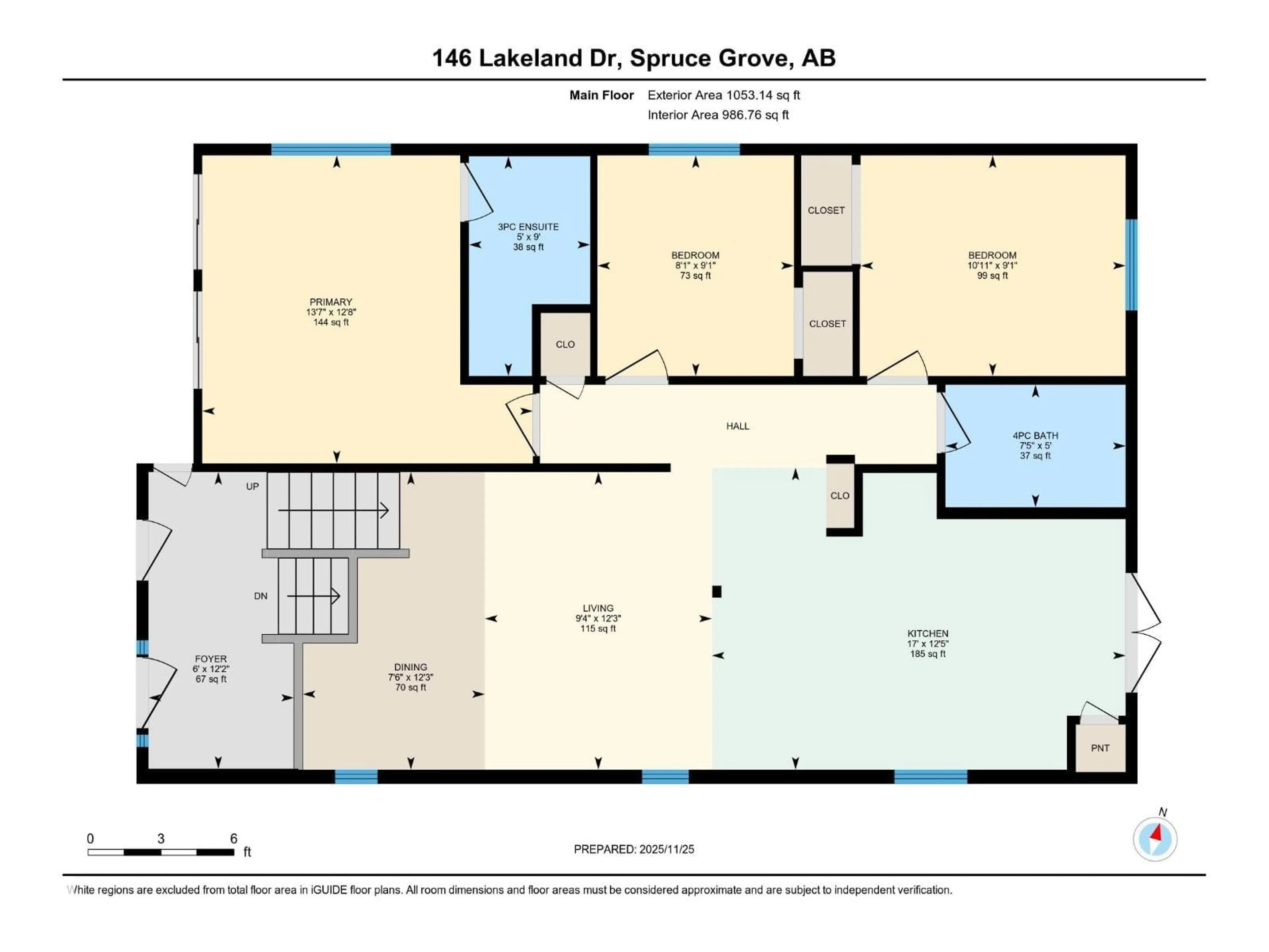 Floor plan for 146 LAKELAND DR, Spruce Grove Alberta T7X4A5