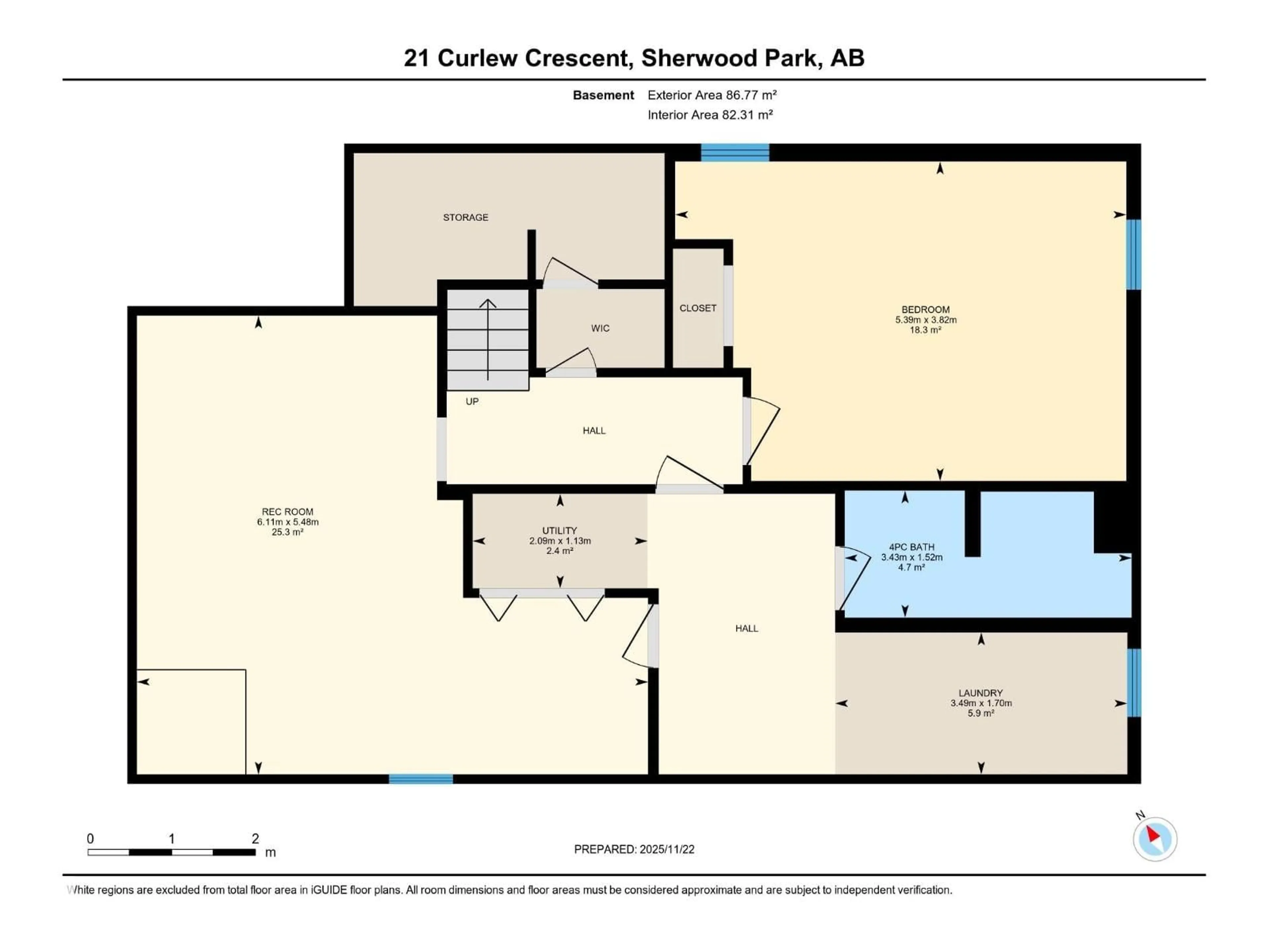Floor plan for 21 CURLEW CR, Sherwood Park Alberta T8A0H3
