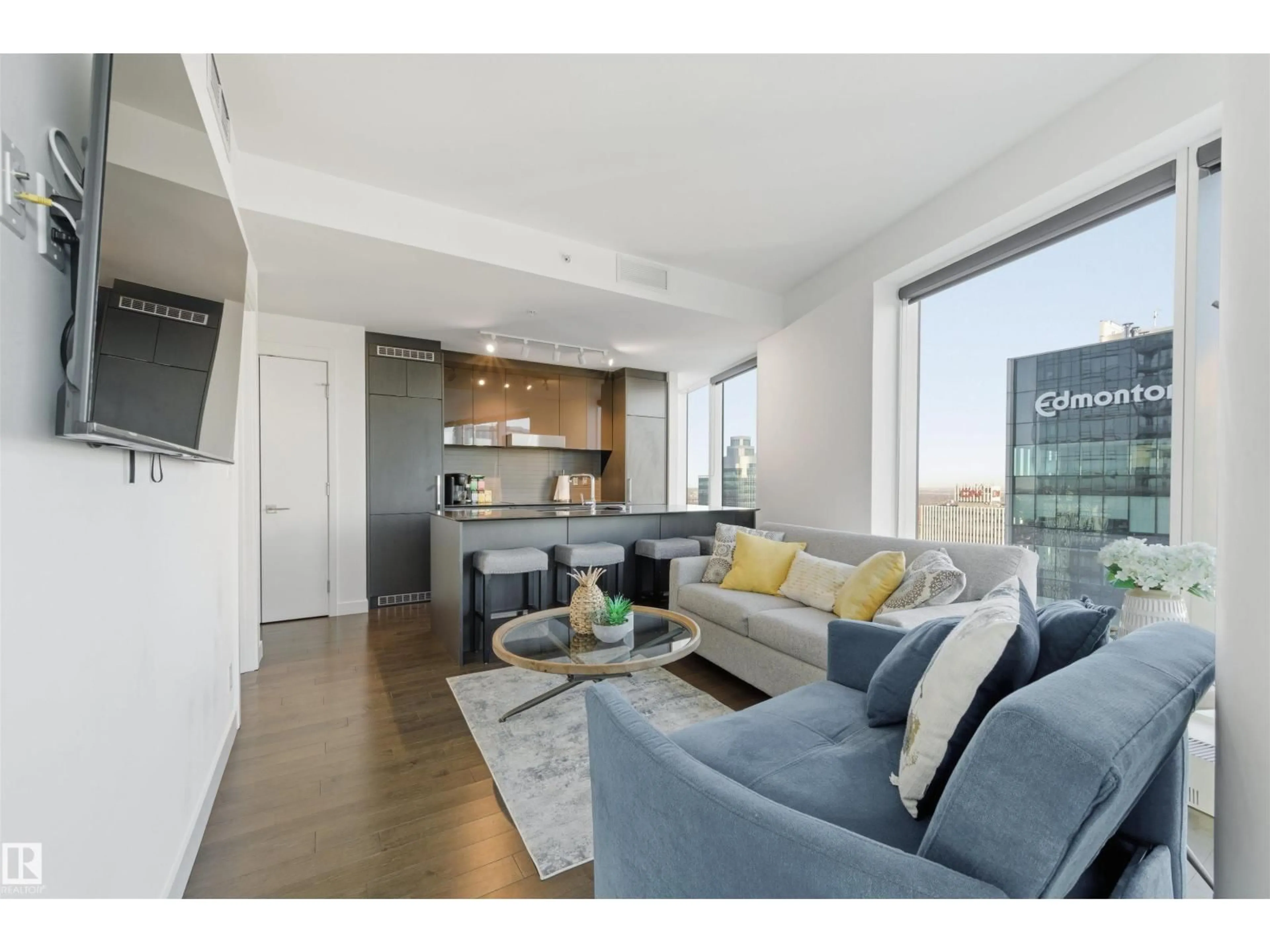 Living room with furniture, unknown for 10360 - 3208 102 ST, Edmonton Alberta T5J0K6