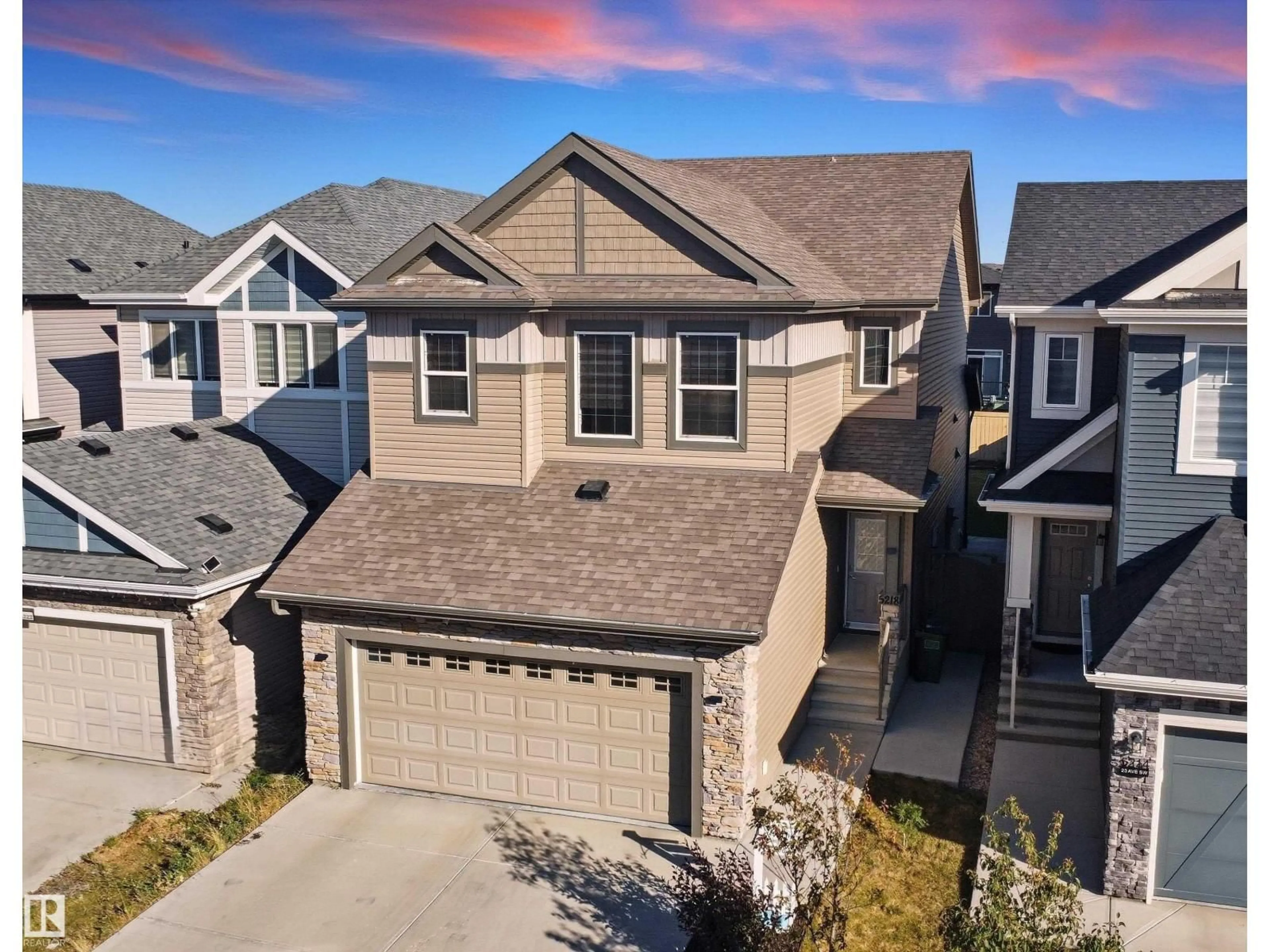 A pic from outside/outdoor area/front of a property/back of a property/a pic from drone, street for SW - 5218 23 AV, Edmonton Alberta T6X2X4