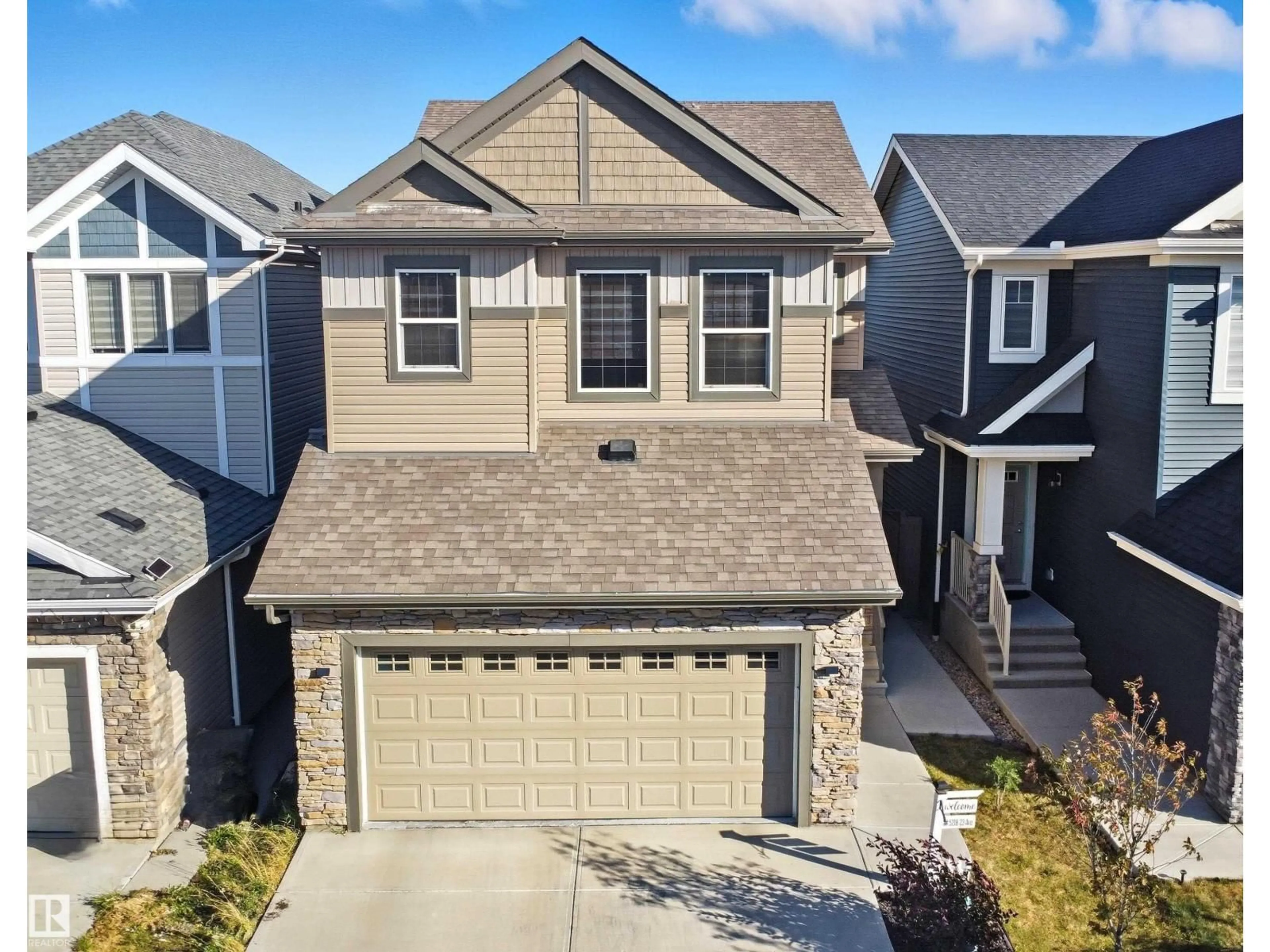 A pic from outside/outdoor area/front of a property/back of a property/a pic from drone, street for SW - 5218 23 AV, Edmonton Alberta T6X2X4