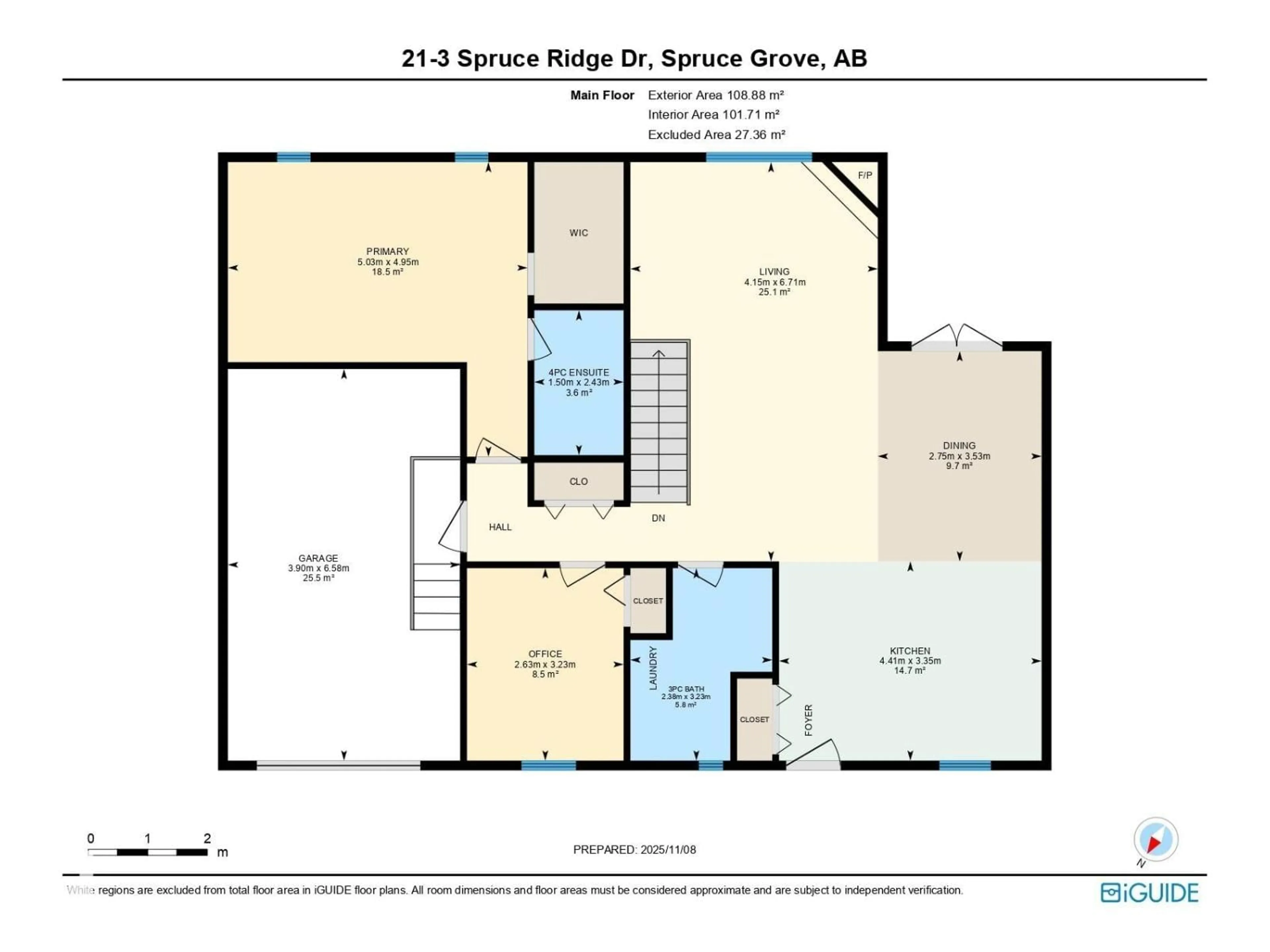 Floor plan for 3 - 21 SPRUCE RIDGE DR, Spruce Grove Alberta T7X4N3