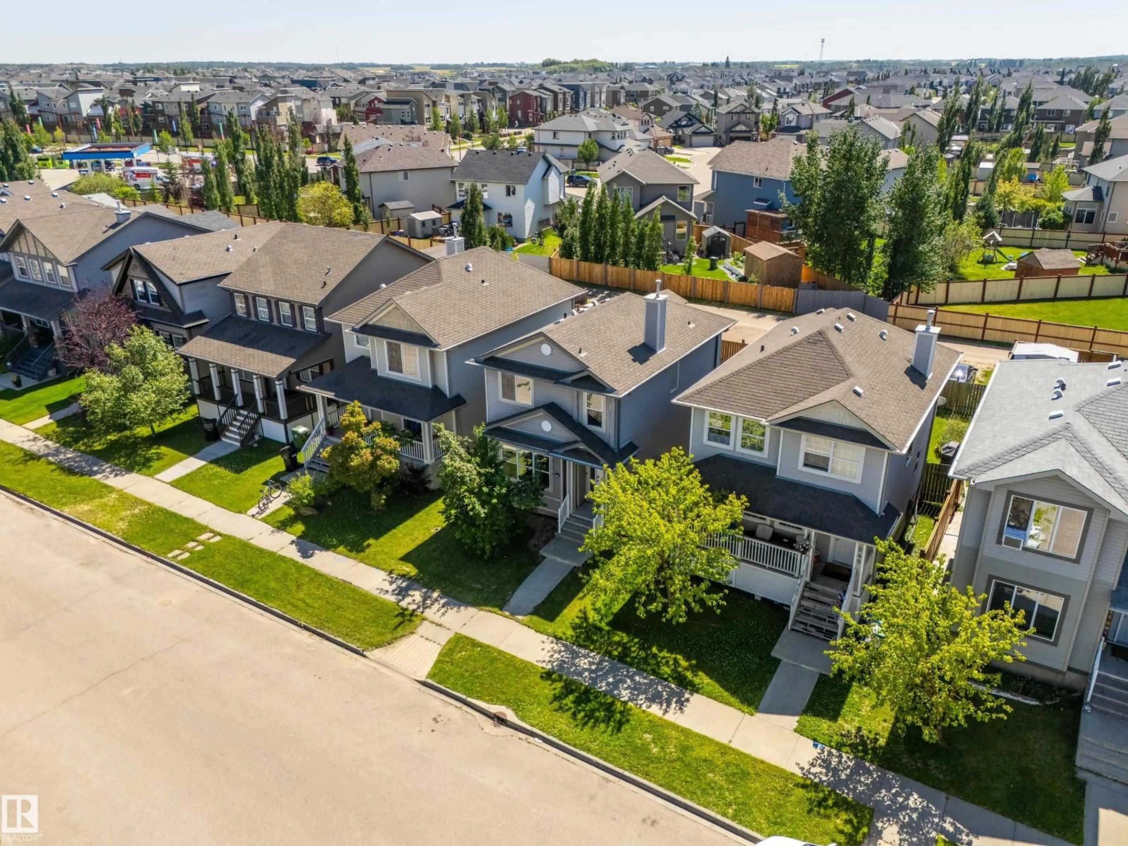 A pic from outside/outdoor area/front of a property/back of a property/a pic from drone, street for 243 SOUTHWICK WY, Leduc Alberta T9E0G1
