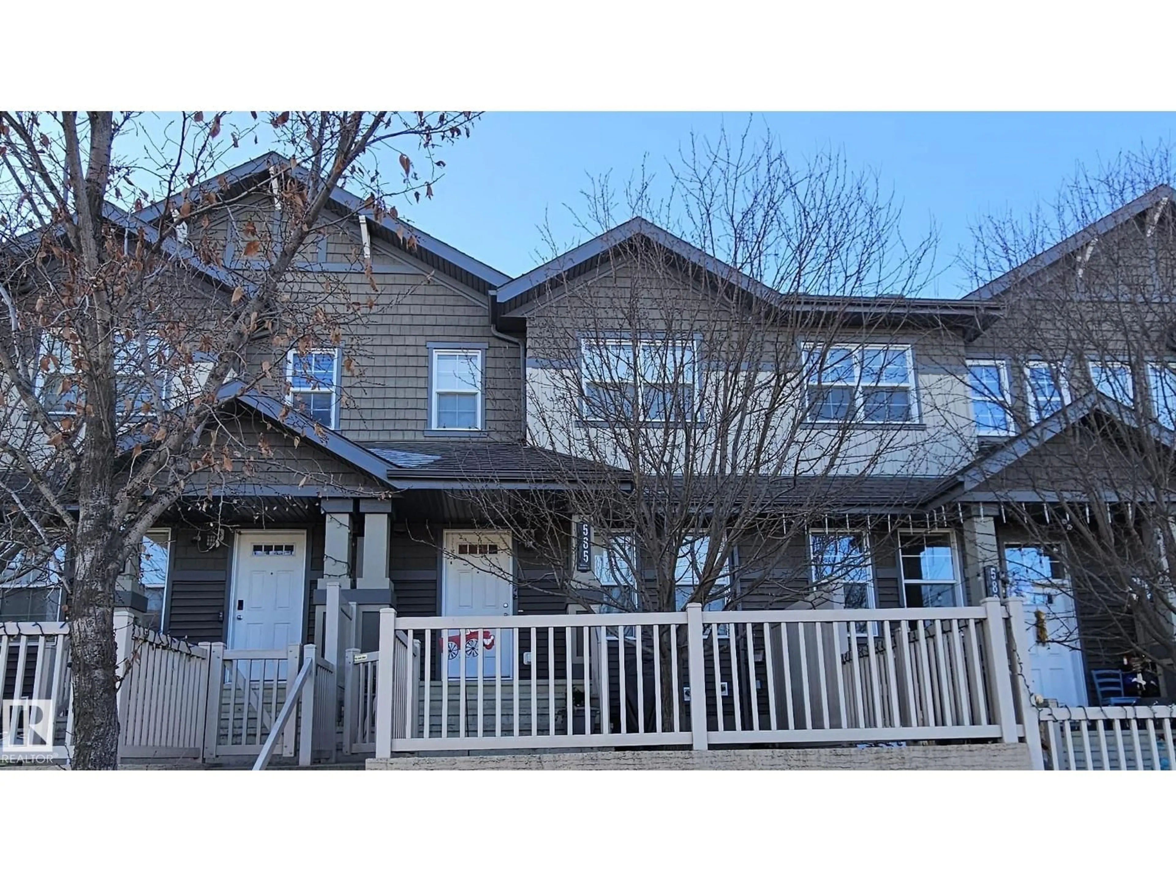 Home with vinyl exterior material, street for 585 ORCHARDS BV, Edmonton Alberta T6X1V2