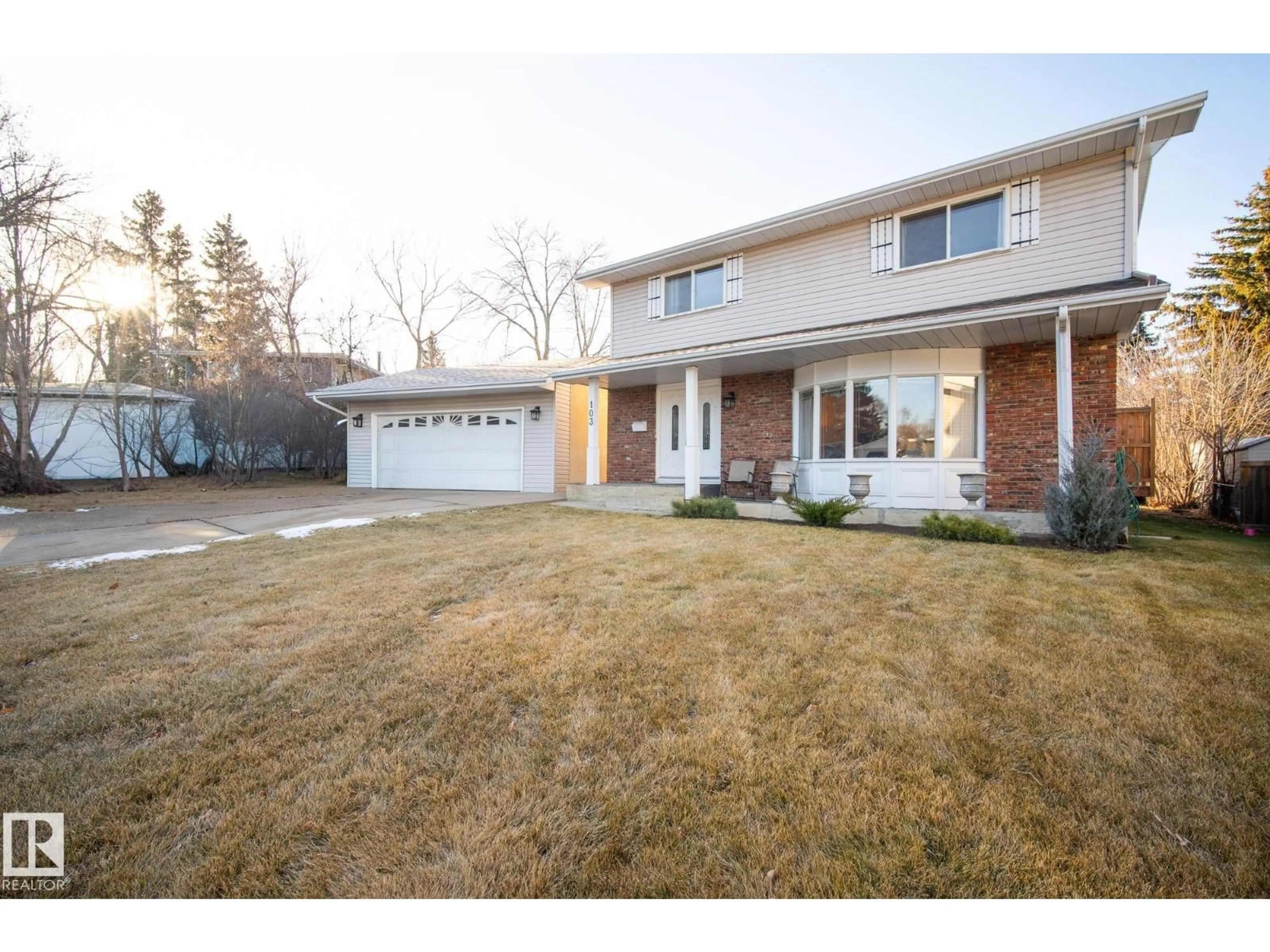 Home with brick exterior material, street for 103 MANOR PL, Sherwood Park Alberta T8A0S9