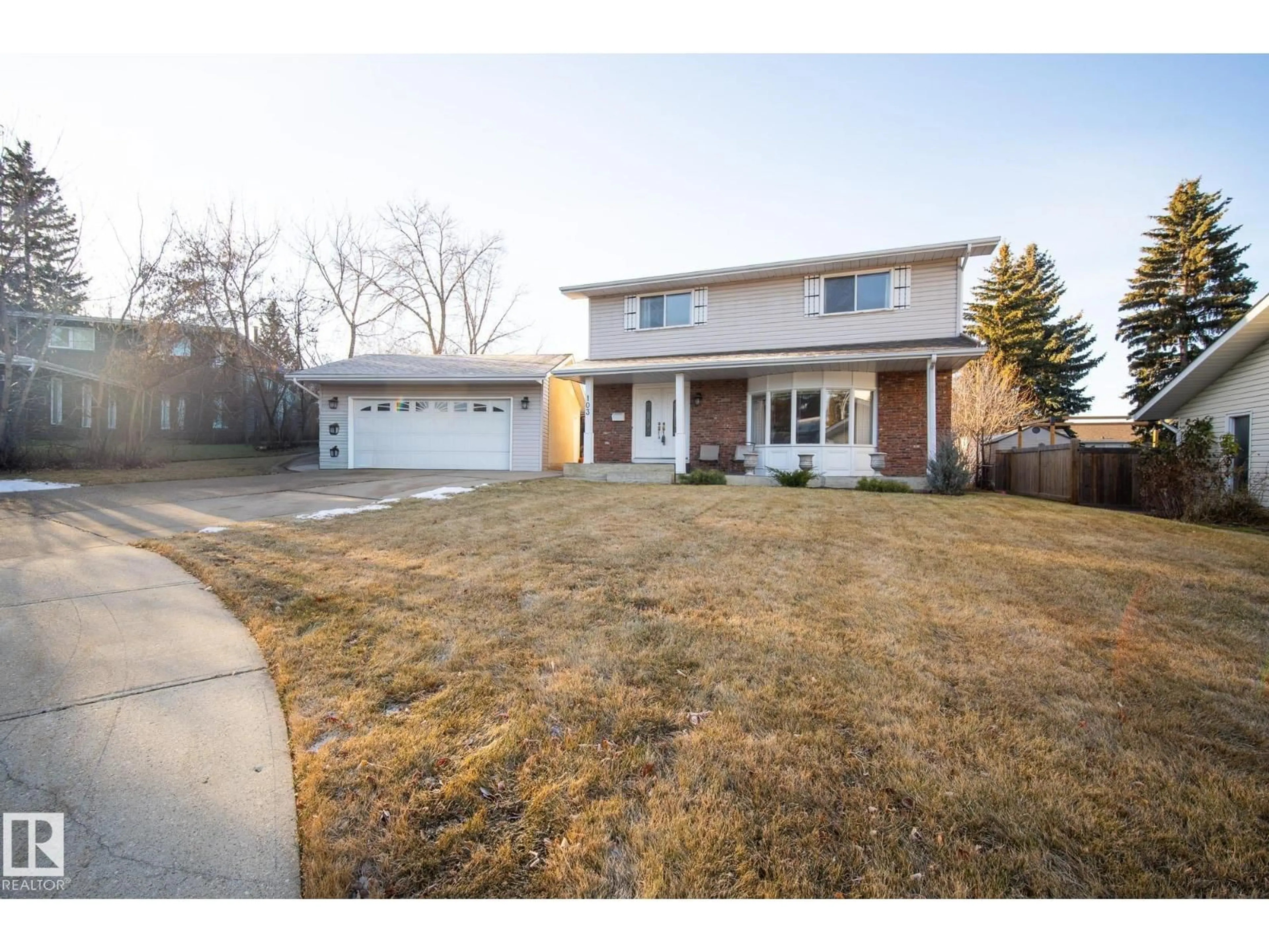 Home with brick exterior material, street for 103 MANOR PL, Sherwood Park Alberta T8A0S9