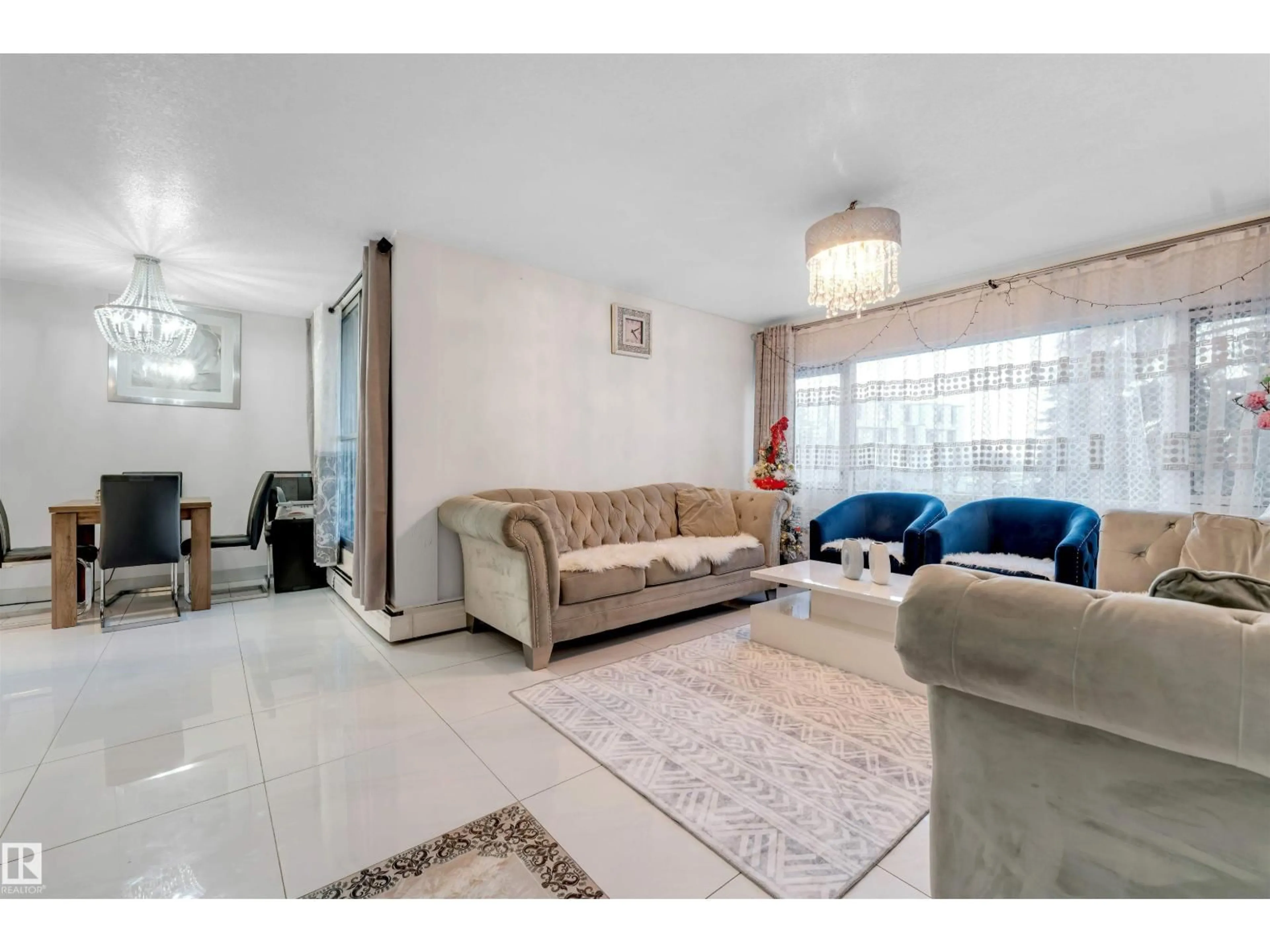 Living room with furniture, unknown for 12 8745 165 ST, Edmonton Alberta T5R2R7