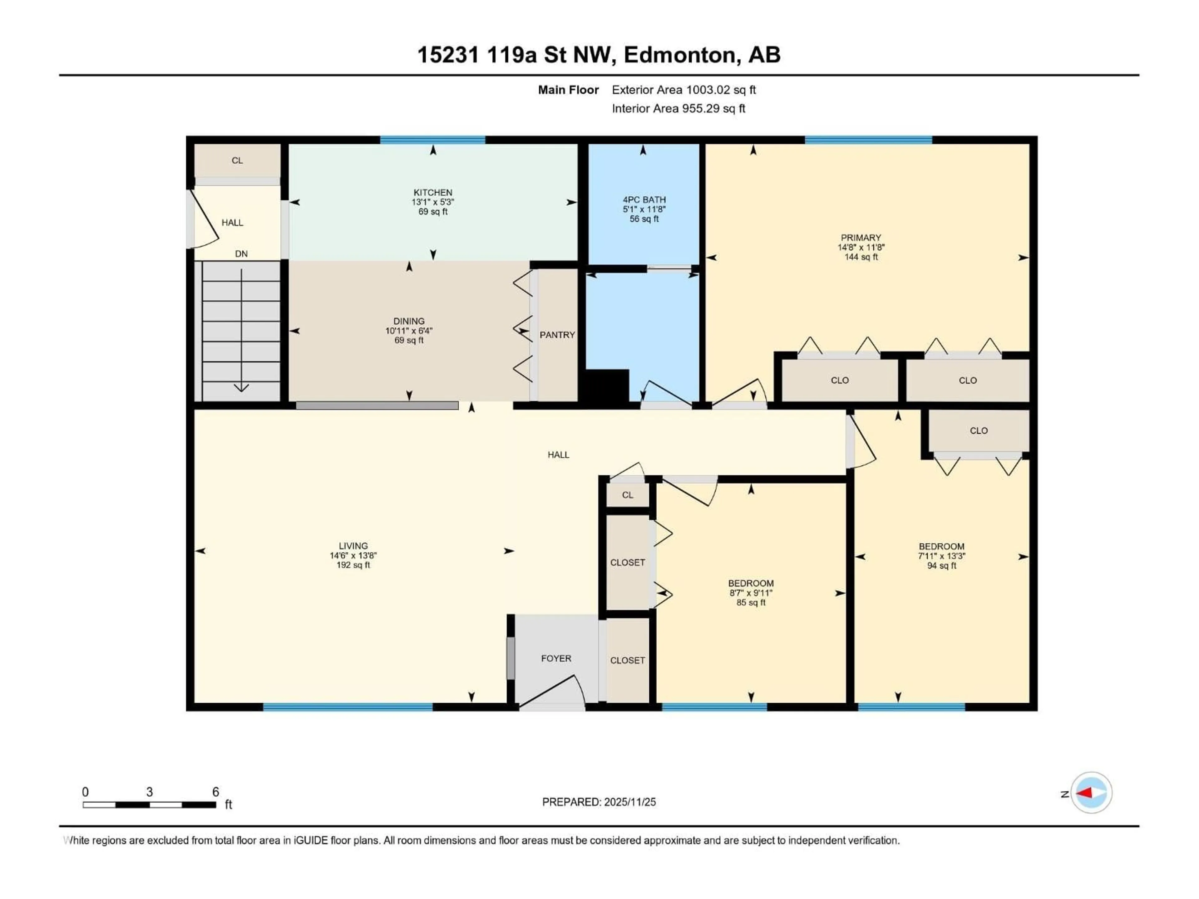 Floor plan for NW - 15231 119A ST, Edmonton Alberta T5X1K9