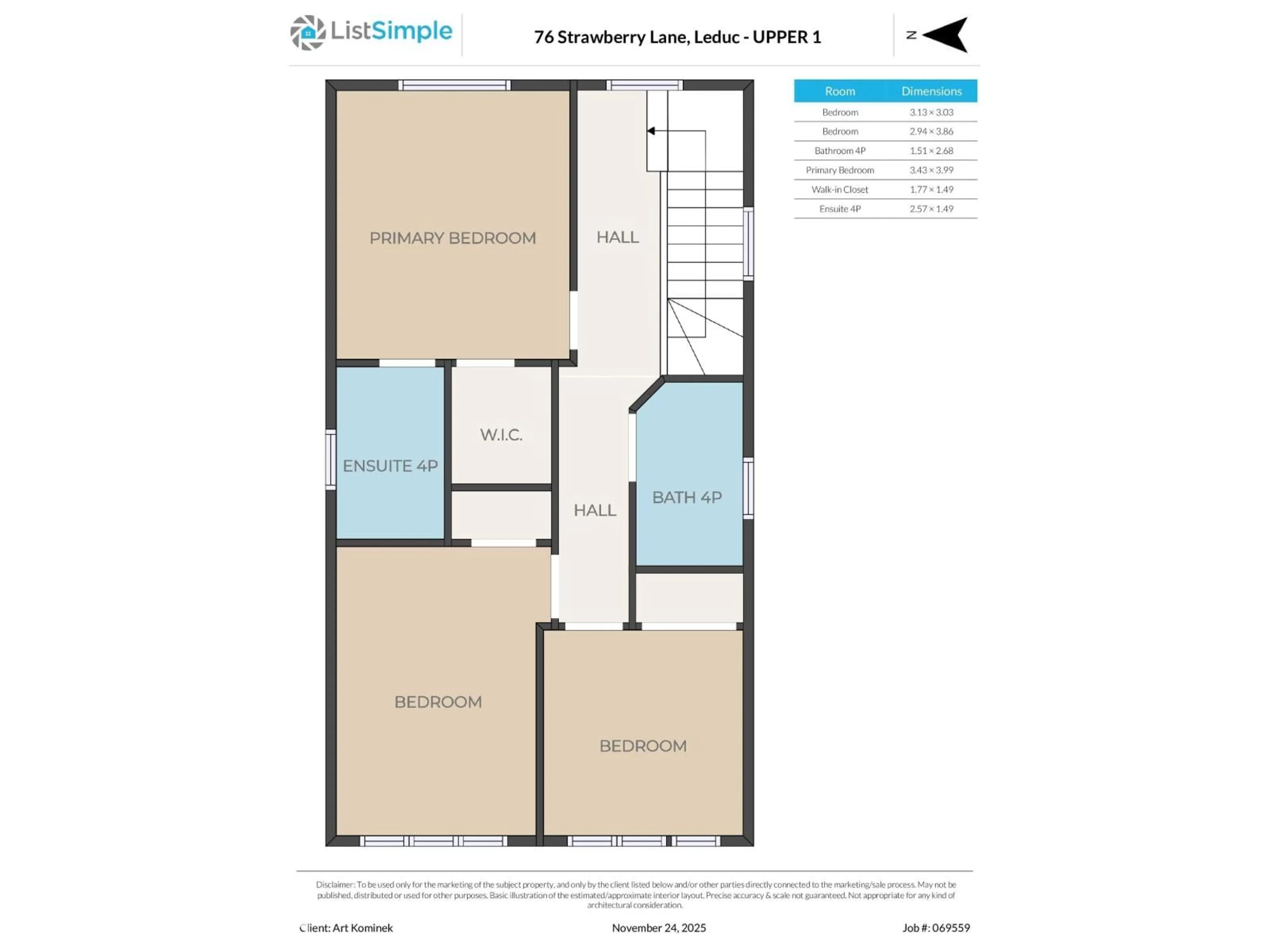 Floor plan for 76 STRAWBERRY LN, Leduc Alberta T9E8R6