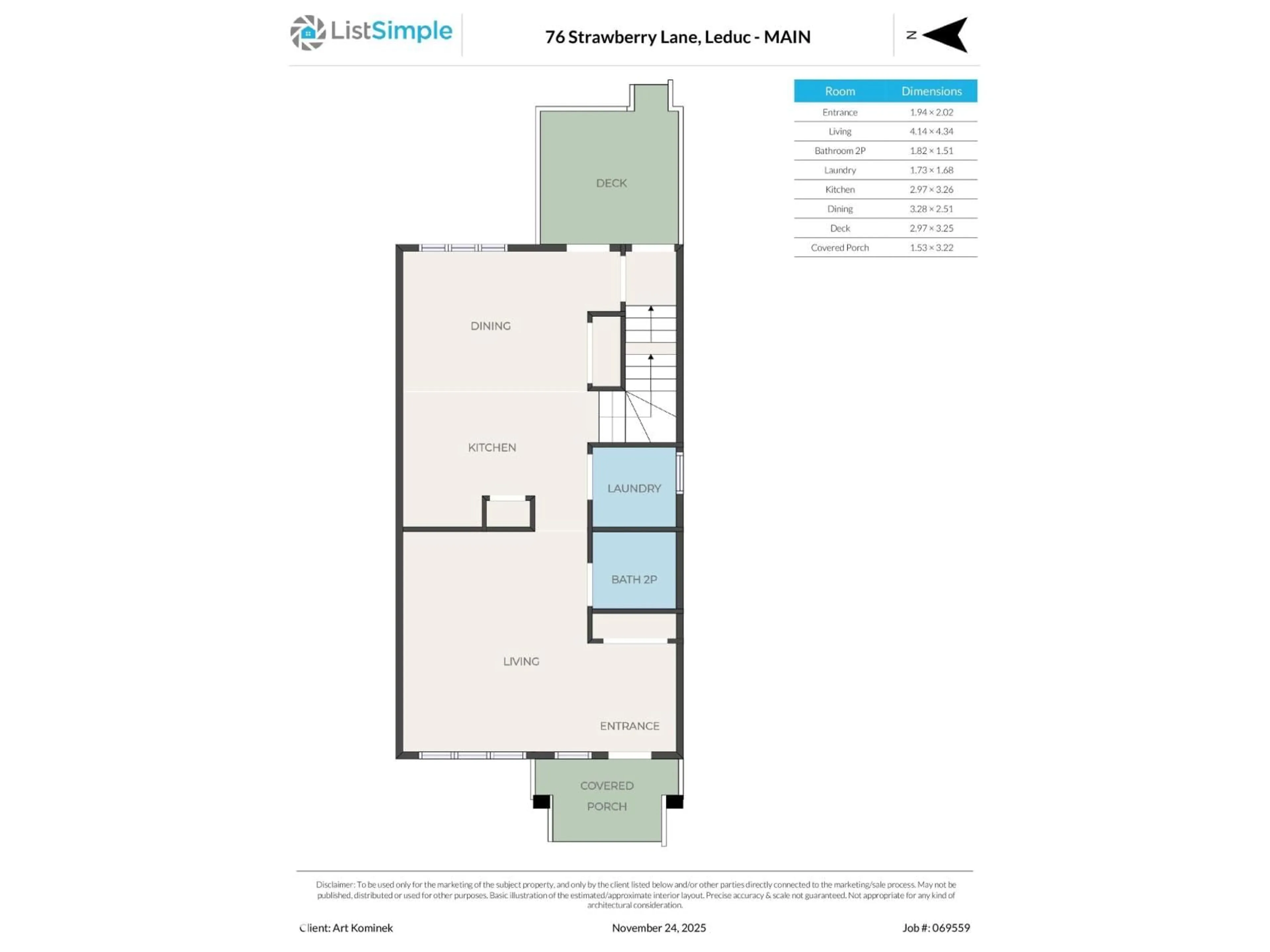 Floor plan for 76 STRAWBERRY LN, Leduc Alberta T9E8R6
