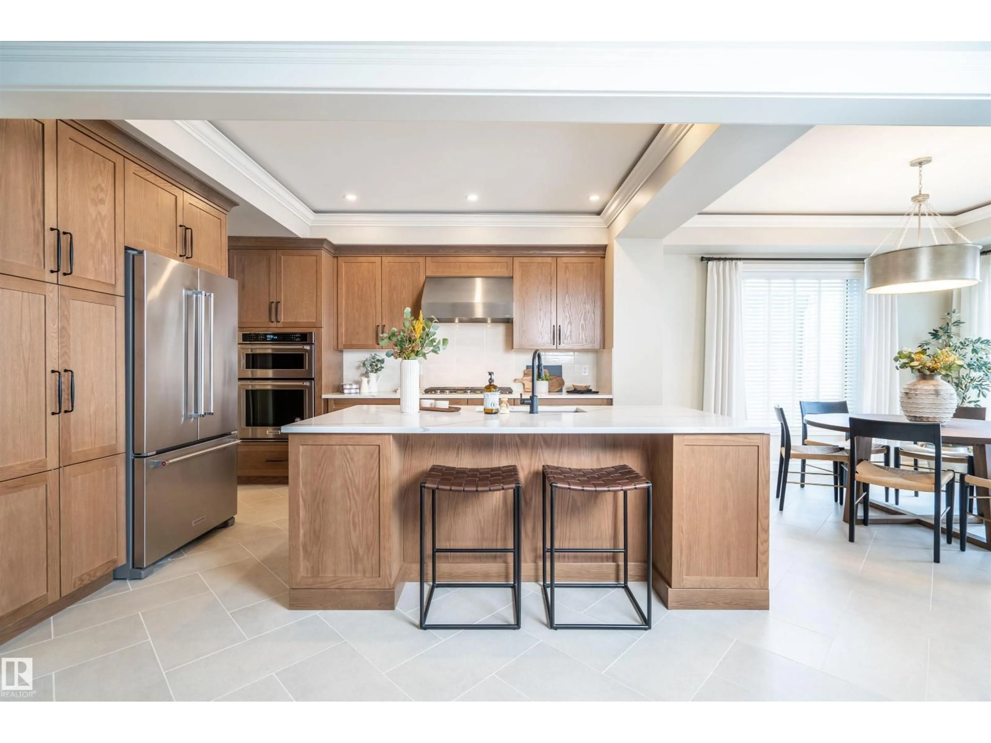 Open concept kitchen, ceramic/tile floor for NW - 1611 14 ST, Edmonton Alberta T6T2S2