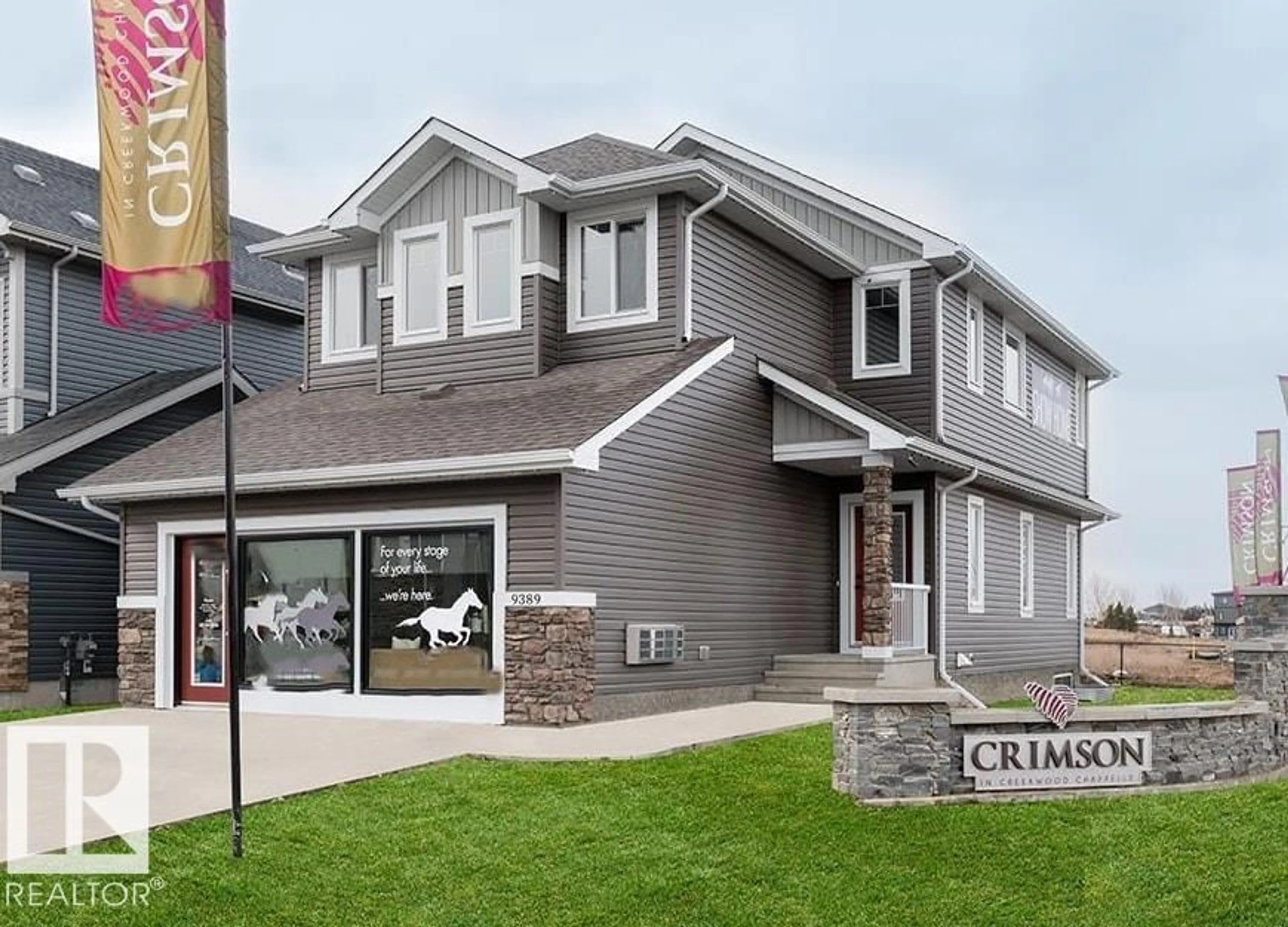 Home with vinyl exterior material, street for SW - 9389 COOPER BEND BN, Edmonton Alberta T5S0P5