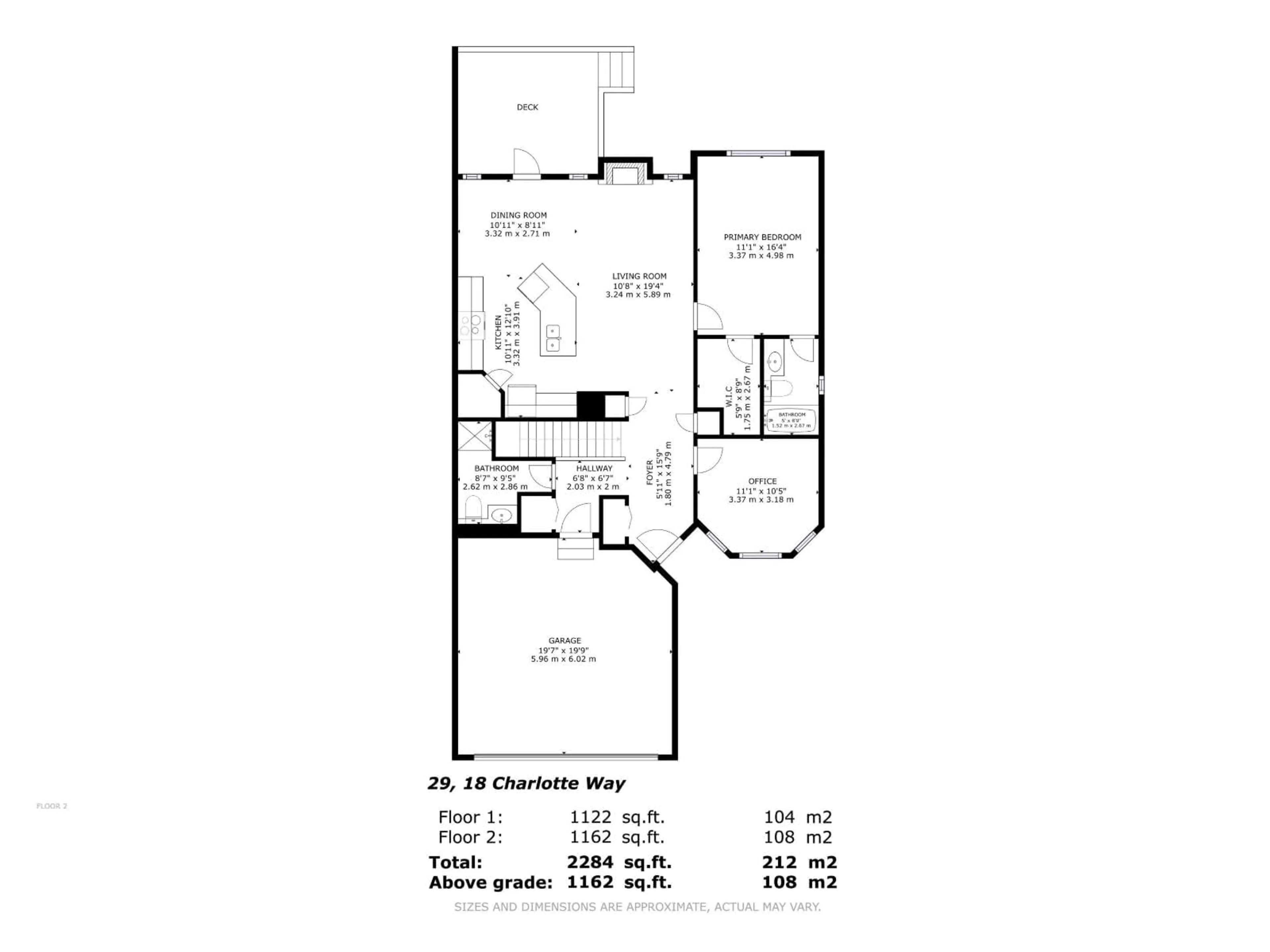 Floor plan for 18 - 29 CHARLTON WY, Sherwood Park Alberta T8H2L6