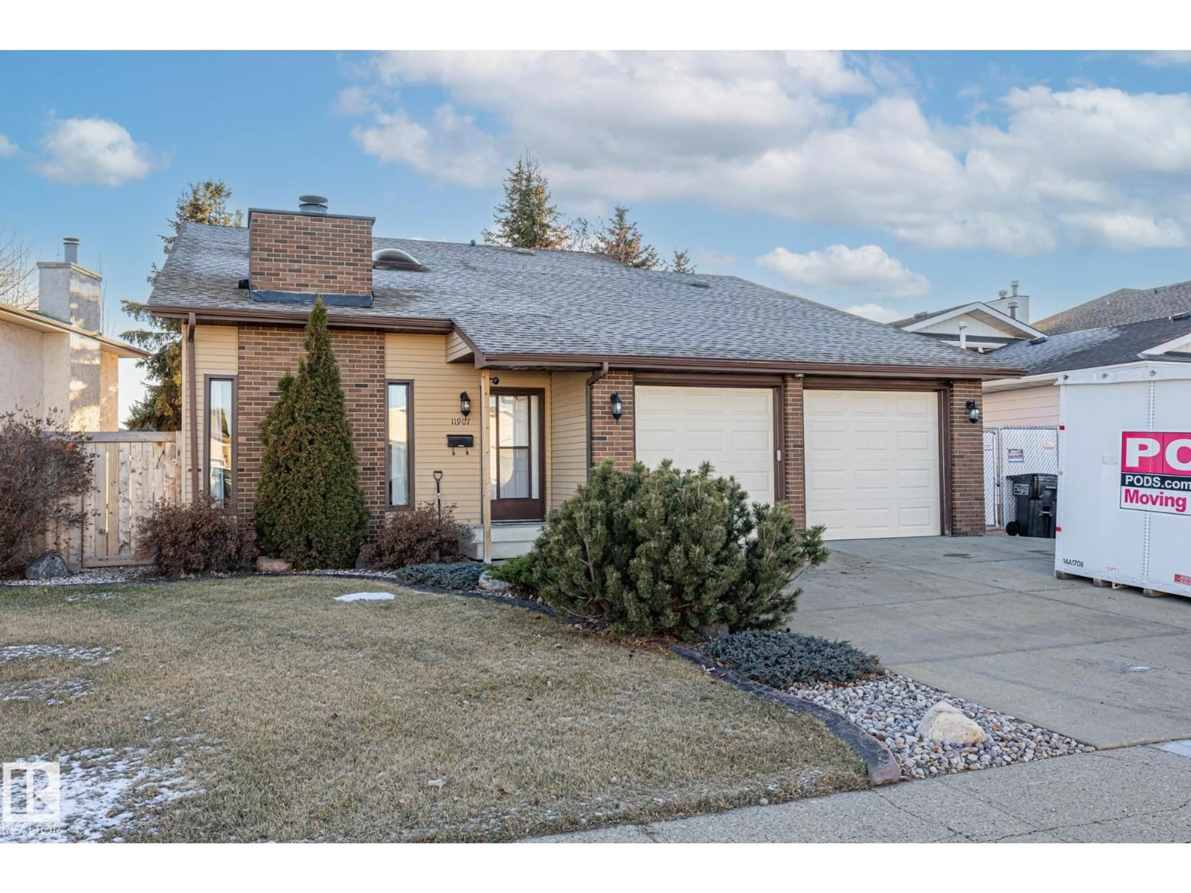 Home with brick exterior material, street for 11907 164 AV, Edmonton Alberta T5X5C1