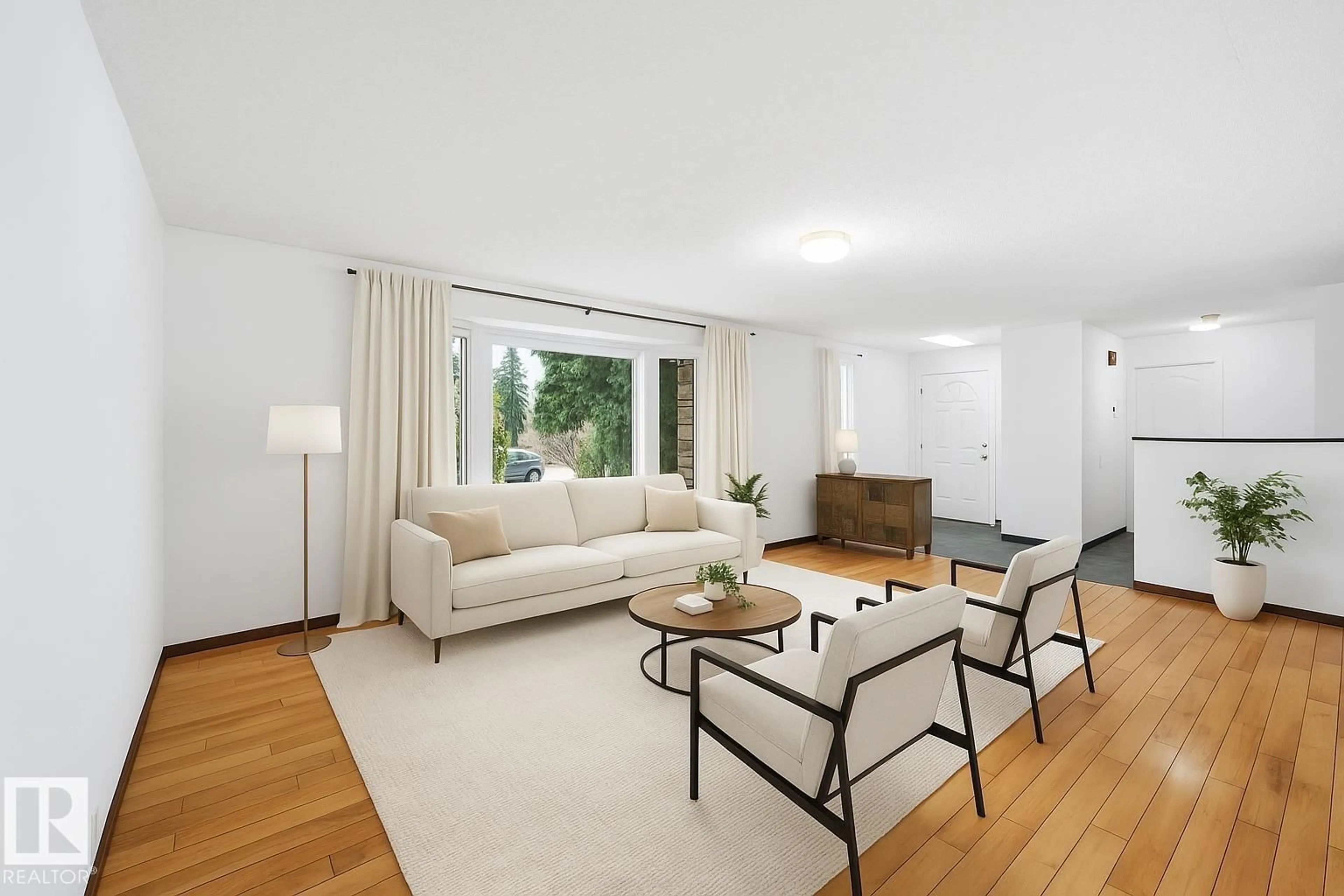 Living room with furniture, unknown for 4240 86 ST, Edmonton Alberta T6K1C4