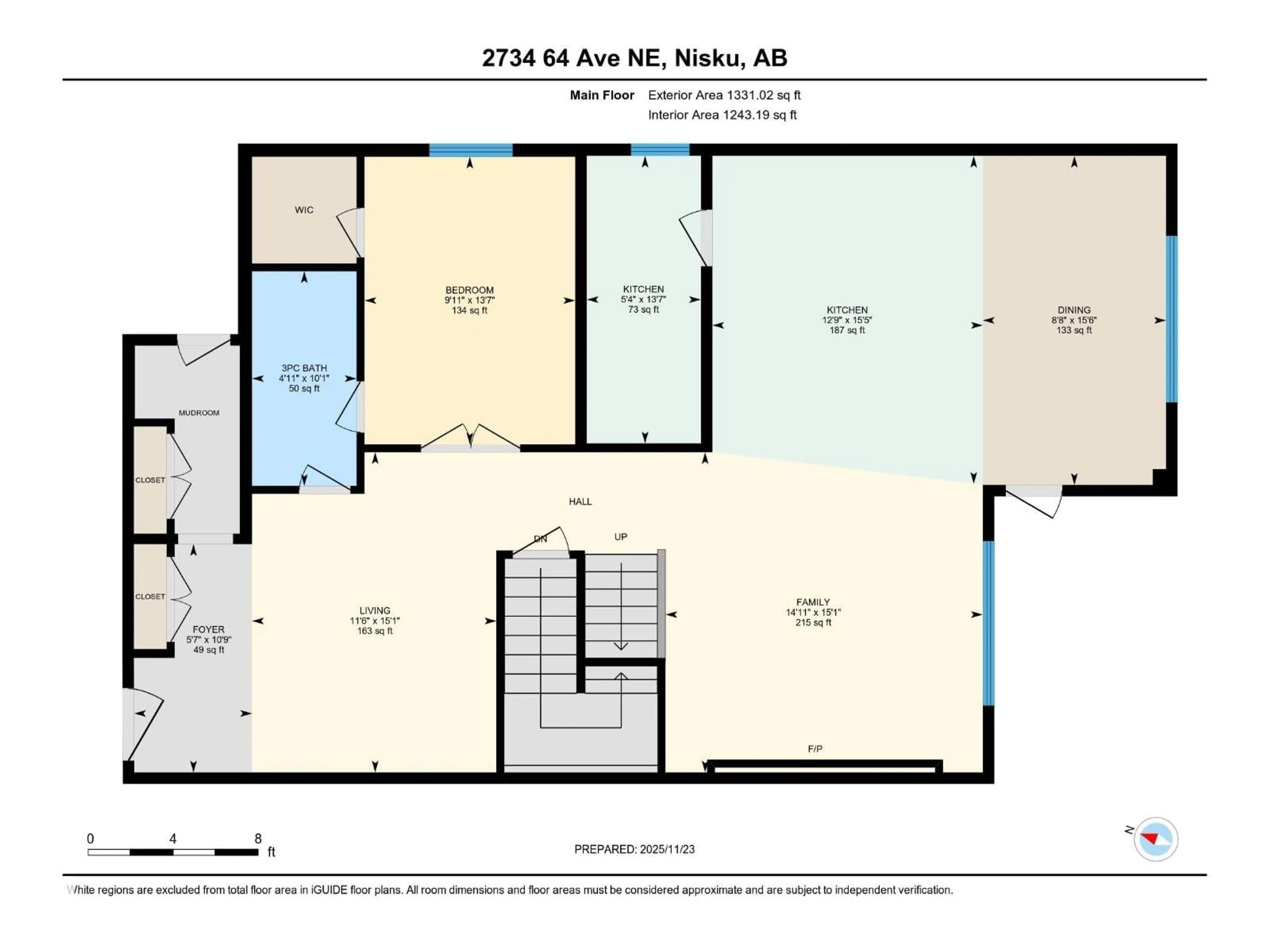 Floor plan for NE - 2734 64 AV, Rural Leduc County Alberta T4X0H6