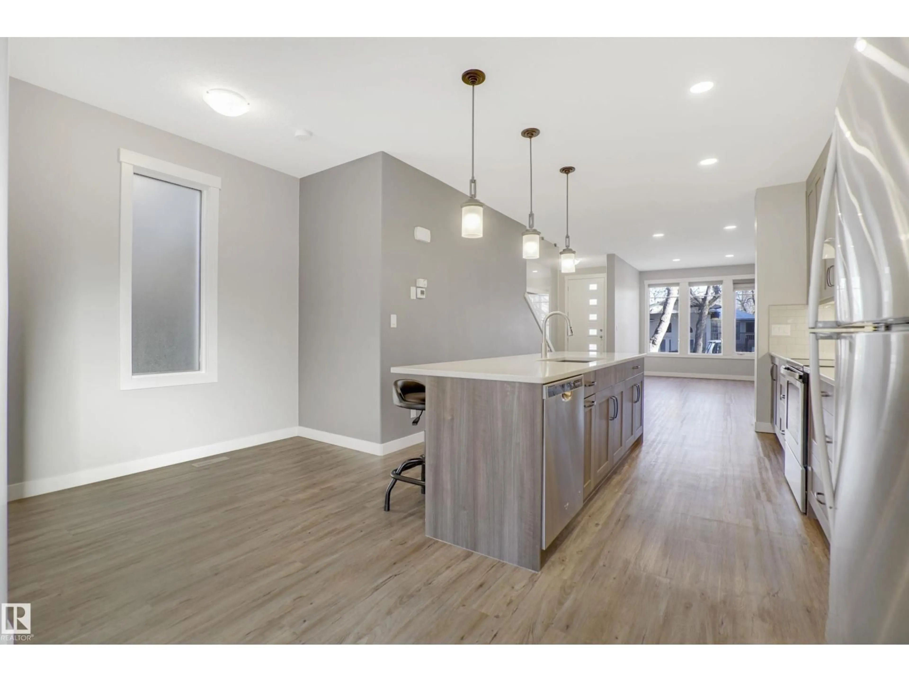 Open concept kitchen, unknown for 8540 89 ST, Edmonton Alberta T6C3K3