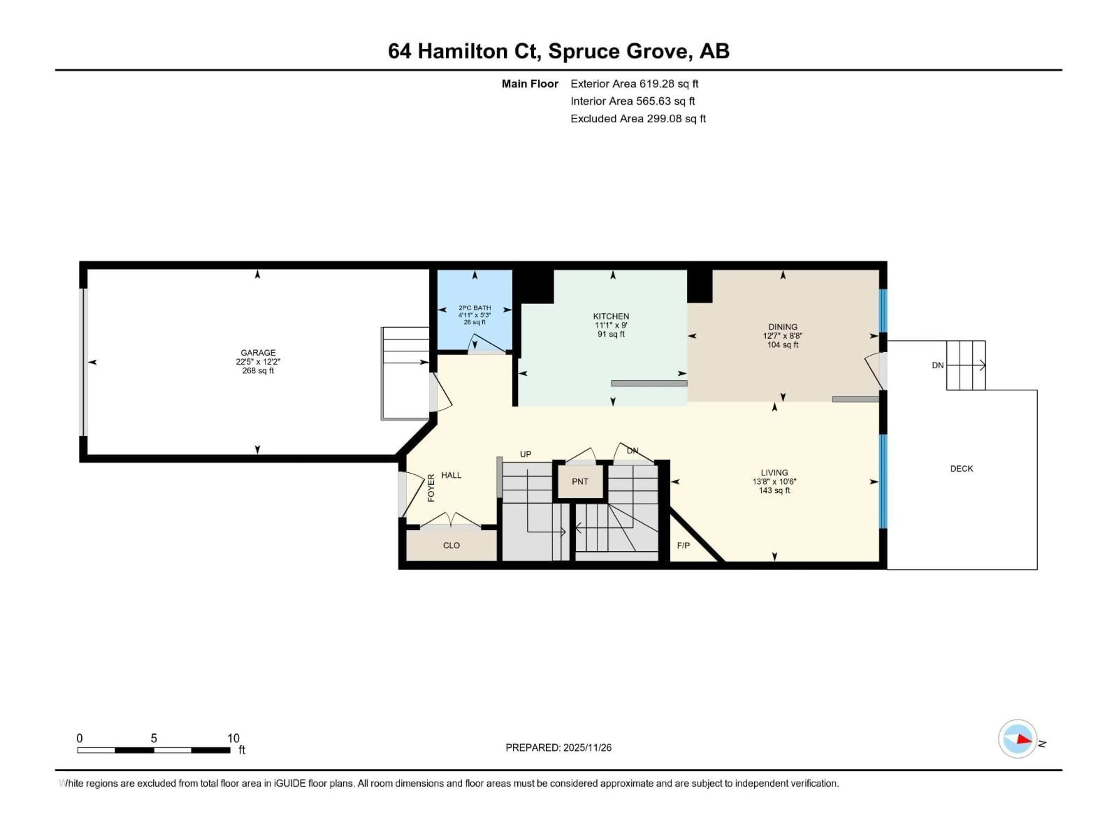 Floor plan for 64 HAMILTON CO, Spruce Grove Alberta T7X0K4