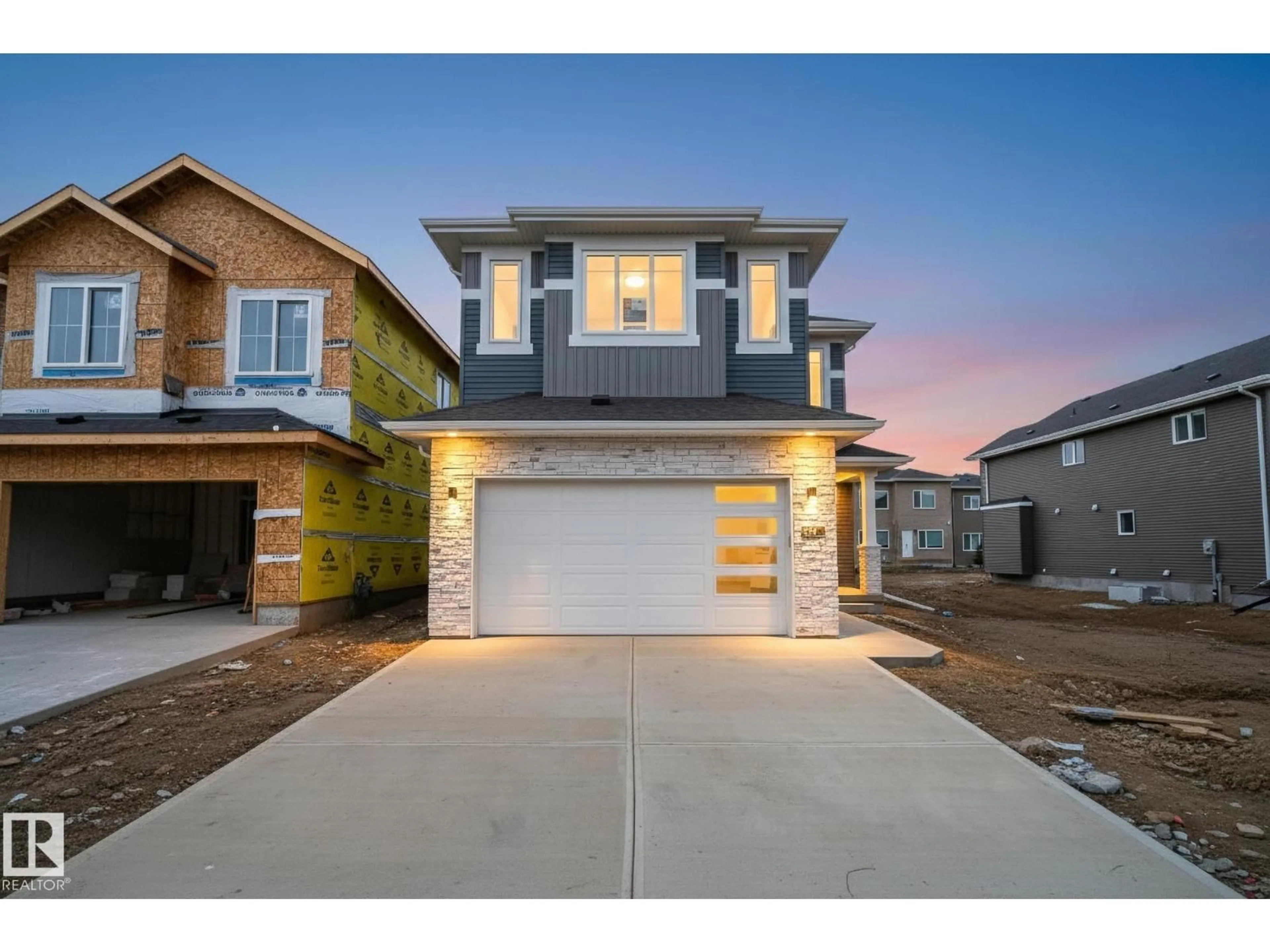 Home with brick exterior material, street for 3306 CHICKADEE DR, Edmonton Alberta T5S0V5