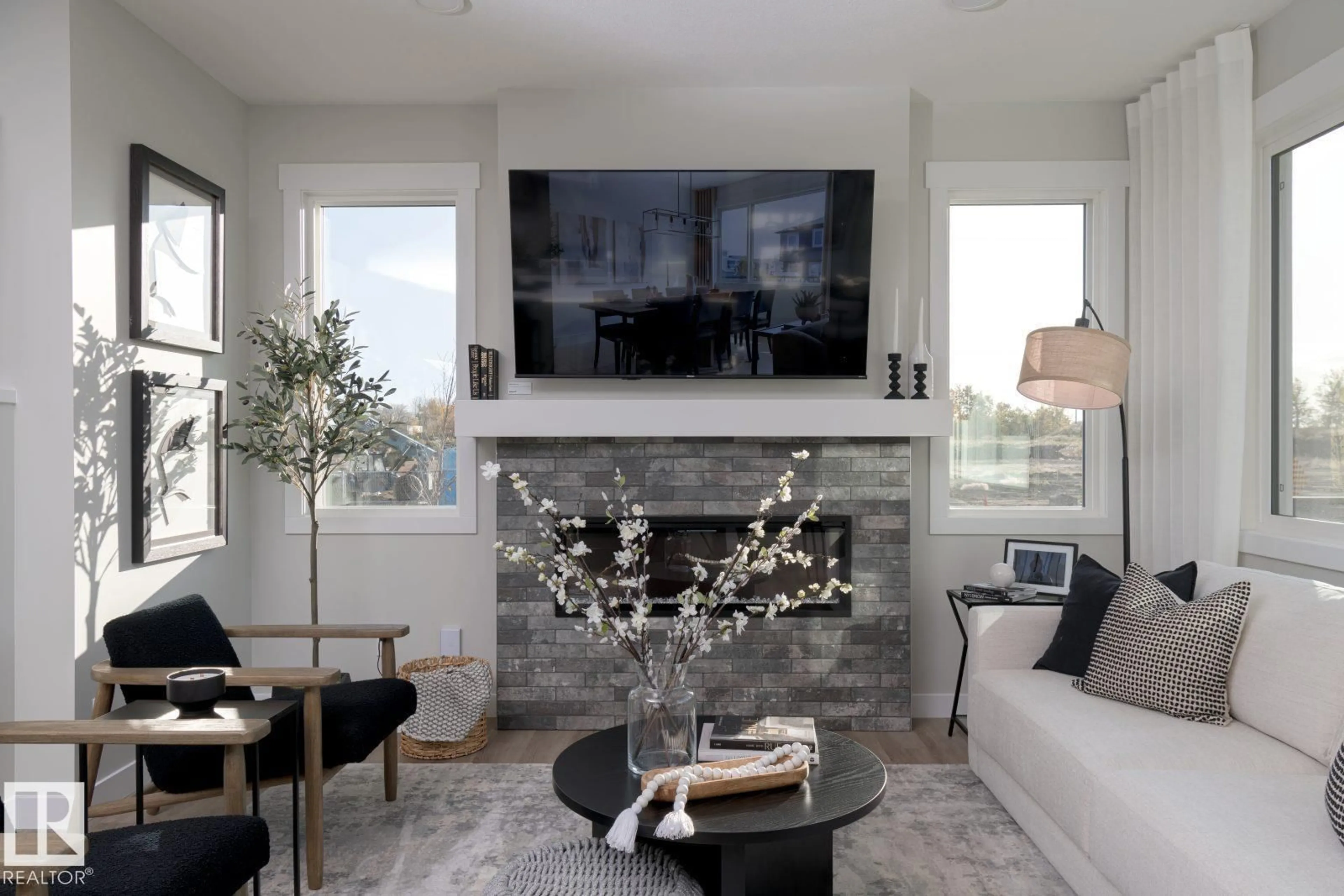 Living room with furniture, unknown for SW - 2524 158 ST, Edmonton Alberta T6W5P6