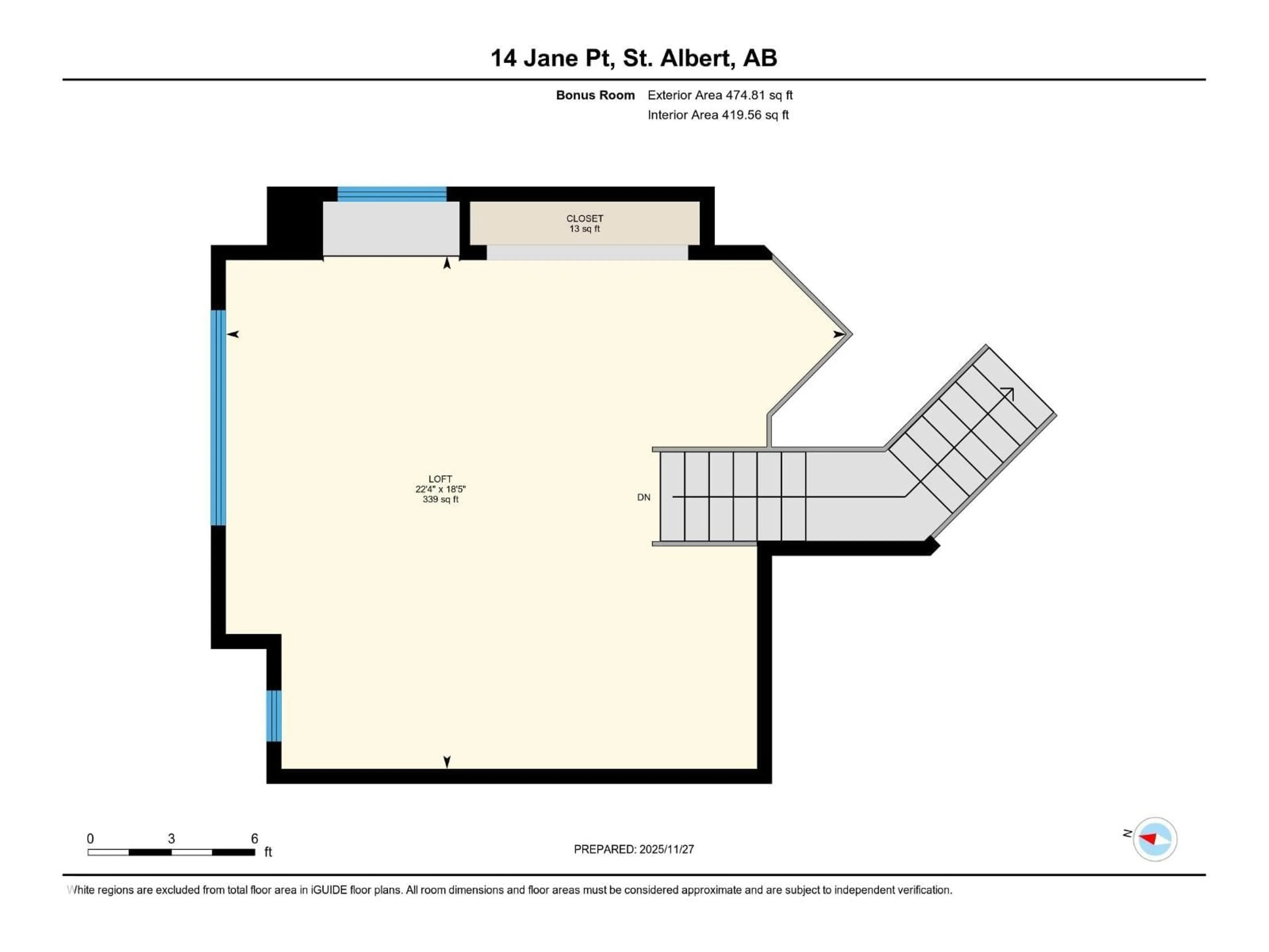 Floor plan for 14 JANE PT, St. Albert Alberta T8N8A2